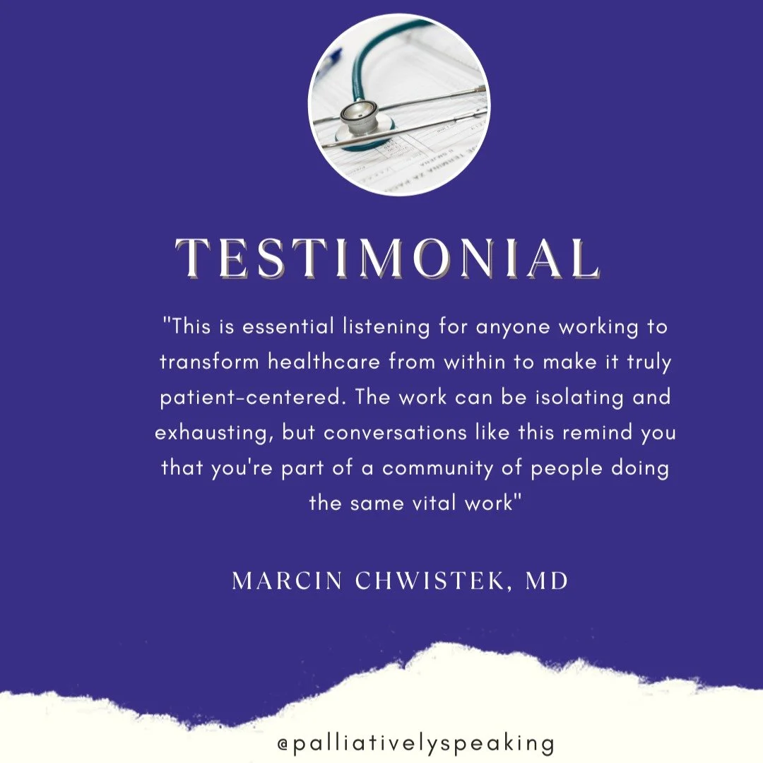 Are you curious to know what our listeners are saying about our podcast?
You can find the full testimonial by Dr. Chwistek on Dr. Bernacki's episode on the link below.
https://www.linkedin.com/feed/update/urn:li:activity:7356333432810995712/
Let us