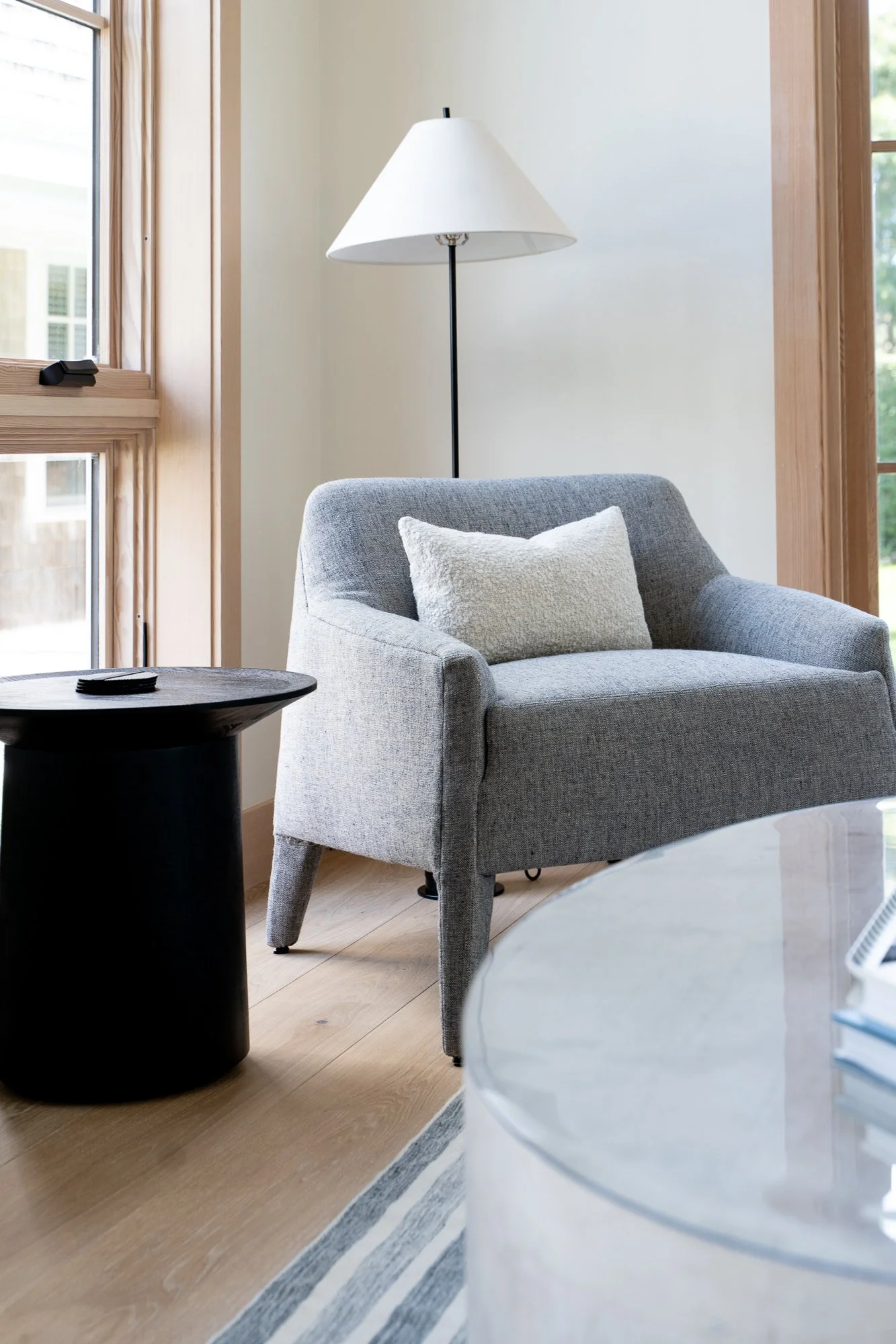Living Room in Custom Built Guest House in Edgartown 