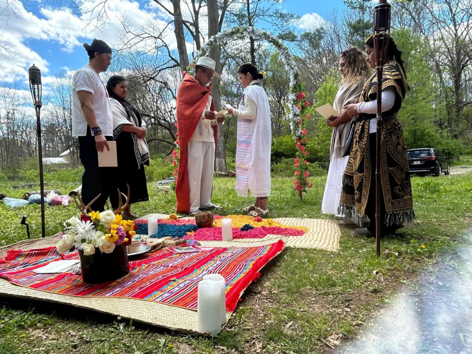 men women young lady ceremony wedding