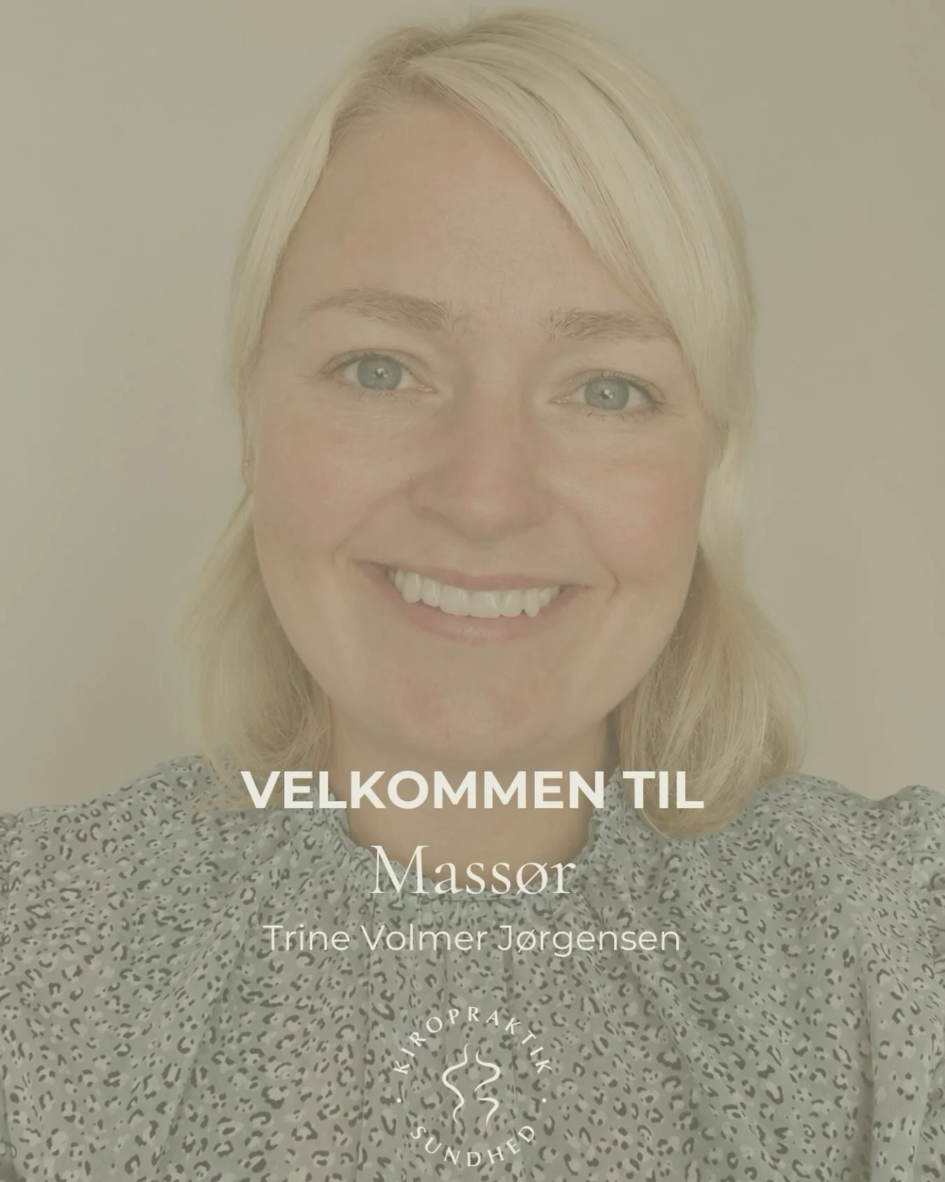 ✨ NY BEHANDLER HOS KIROPRAKTIK &amp; SUNDHED I MARIBO✨

Vi er glade og stolte over at kunne fort&aelig;lle, at fysiurgisk mass&oslash;r og massageterapeut Trine Volmer J&oslash;rgensen nu tilbyder massage hos Kiropraktik &amp; Sundhed Lolland-Falster
