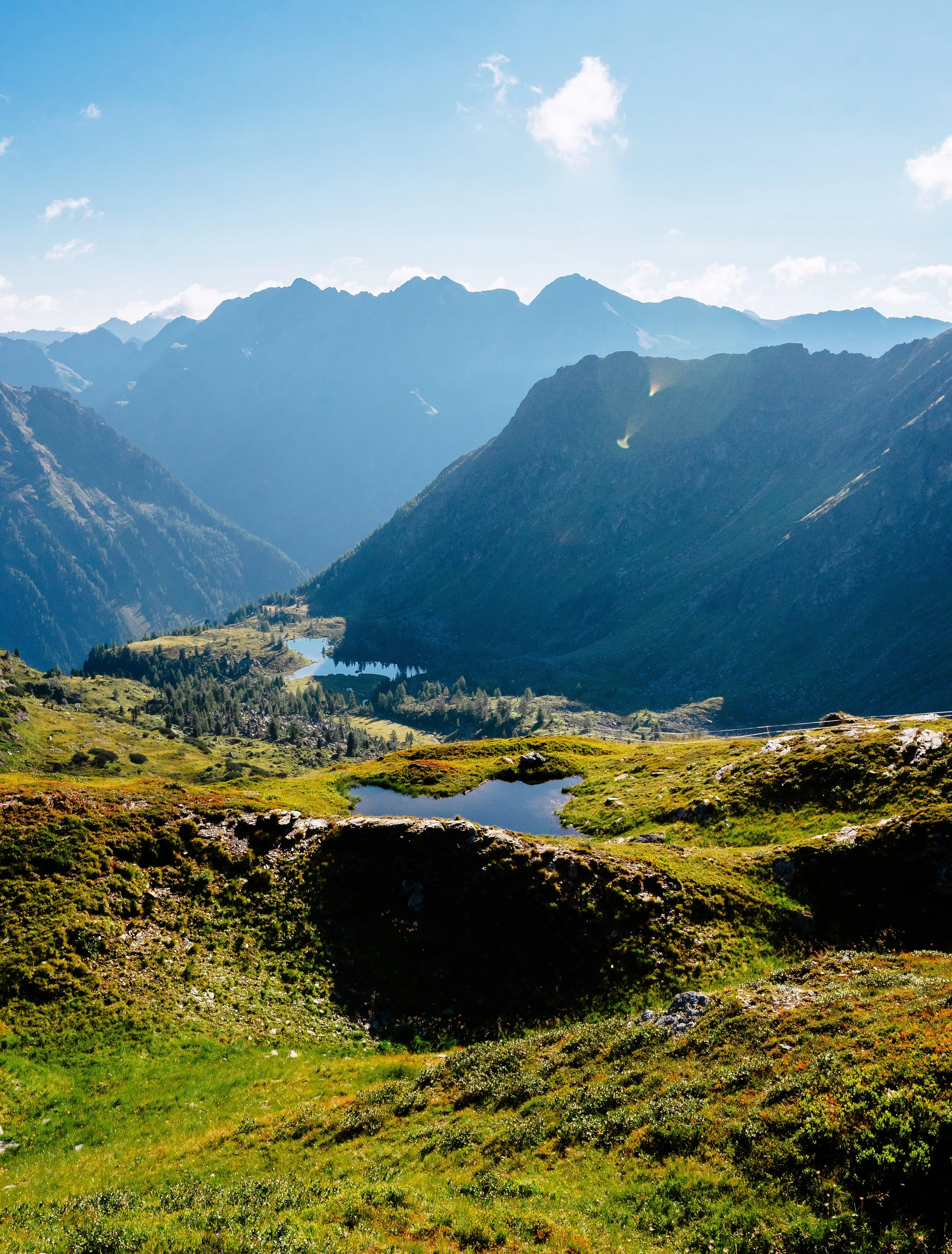 Blick ins Weißpriachtal zu den Lacken