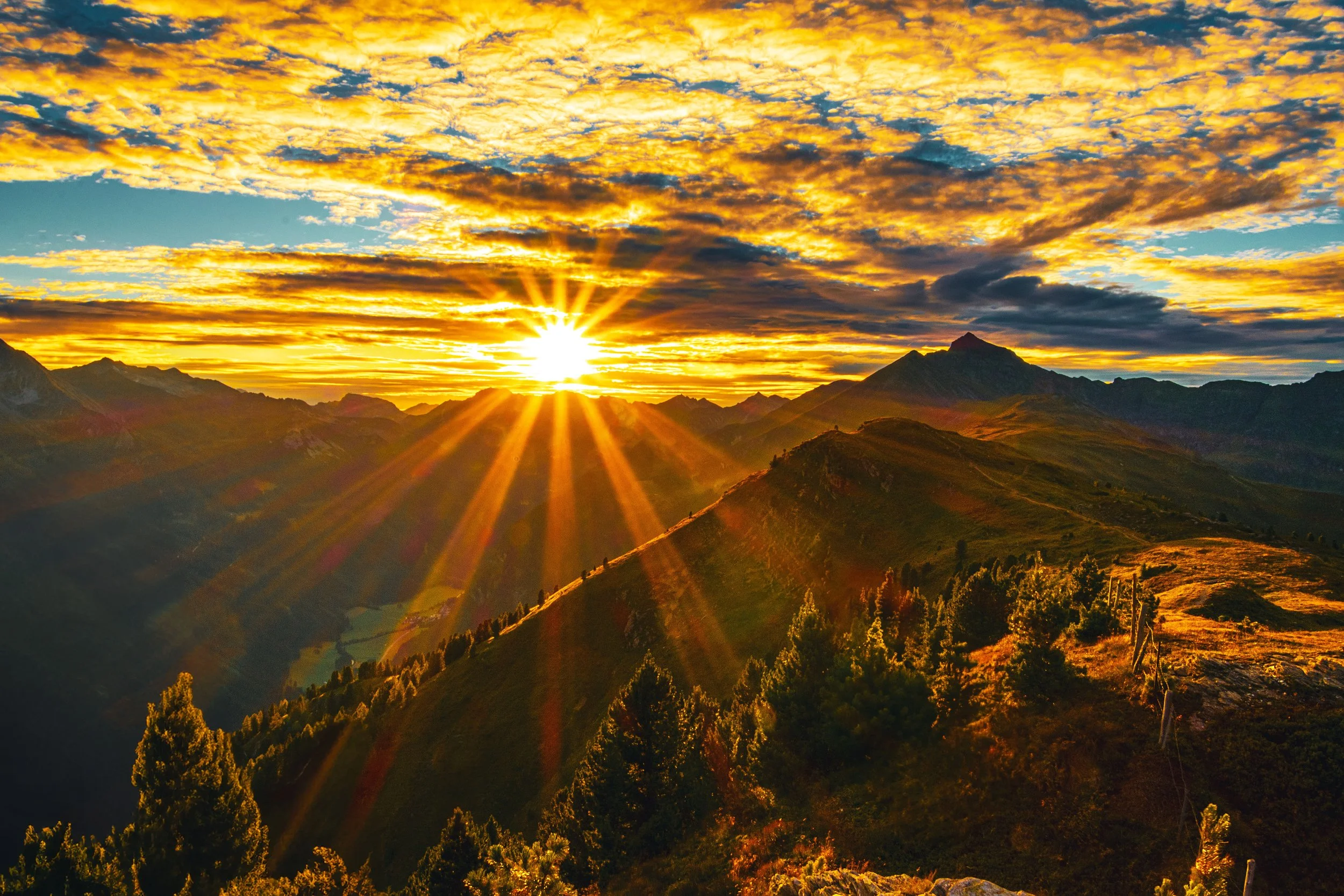 Sonnenuntergang am Fanningberg