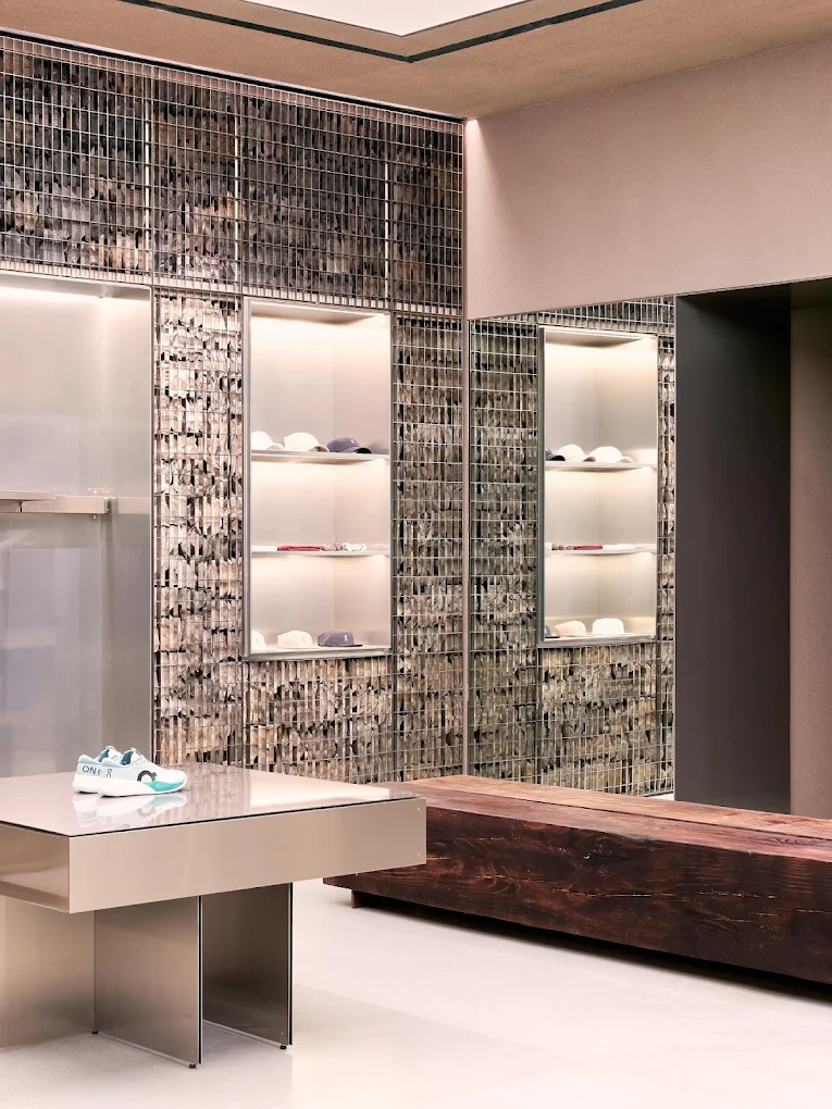 Completed artificial rock retail display