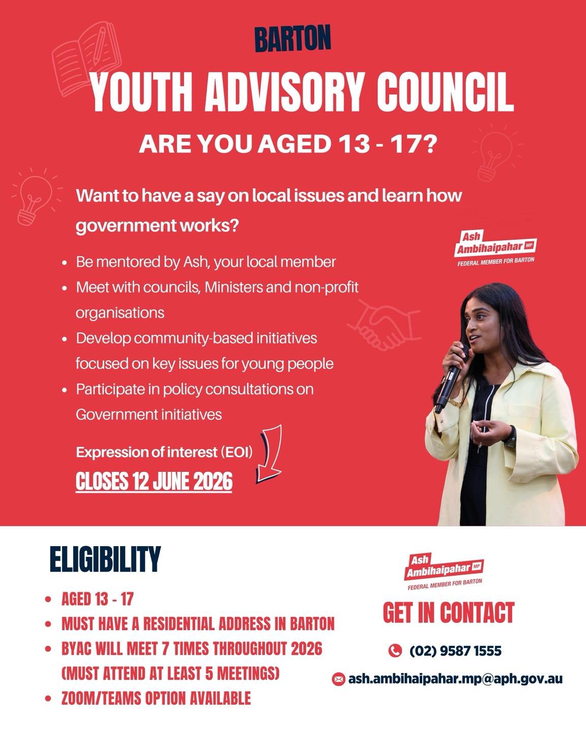 Be part of this great opportunity in the broader local community!

@ashambihaipahar