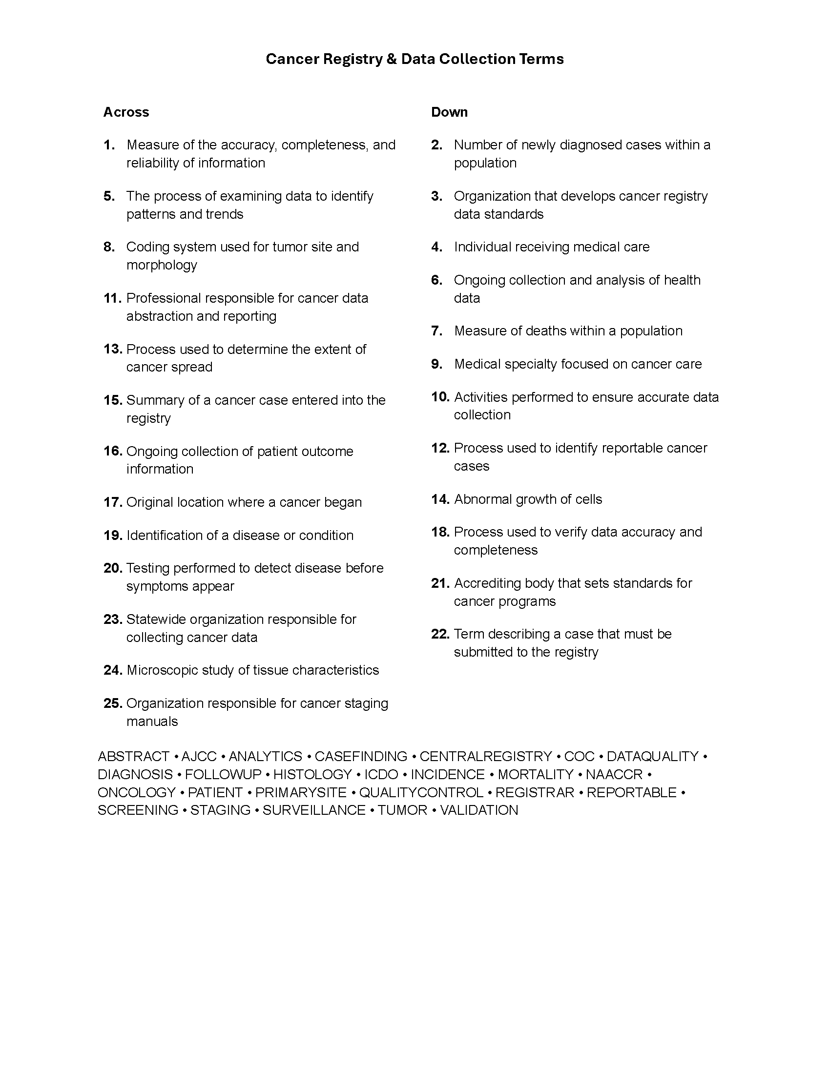 Summer 2026 Crossword Cancer Rgistry & Data Collection Terms 2.png