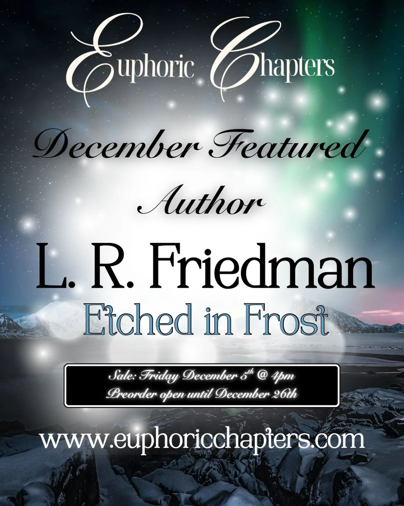 Our very first monthly drop will be featuring Etched in Frost by @lrfriedman ❄️🩰🐺 this gorgeous palette will have an array of colors from blues, silvers and dare I say minty bliss?😏 ifykyk! 

This is an open PREORDER starting December 5th at 12pm 