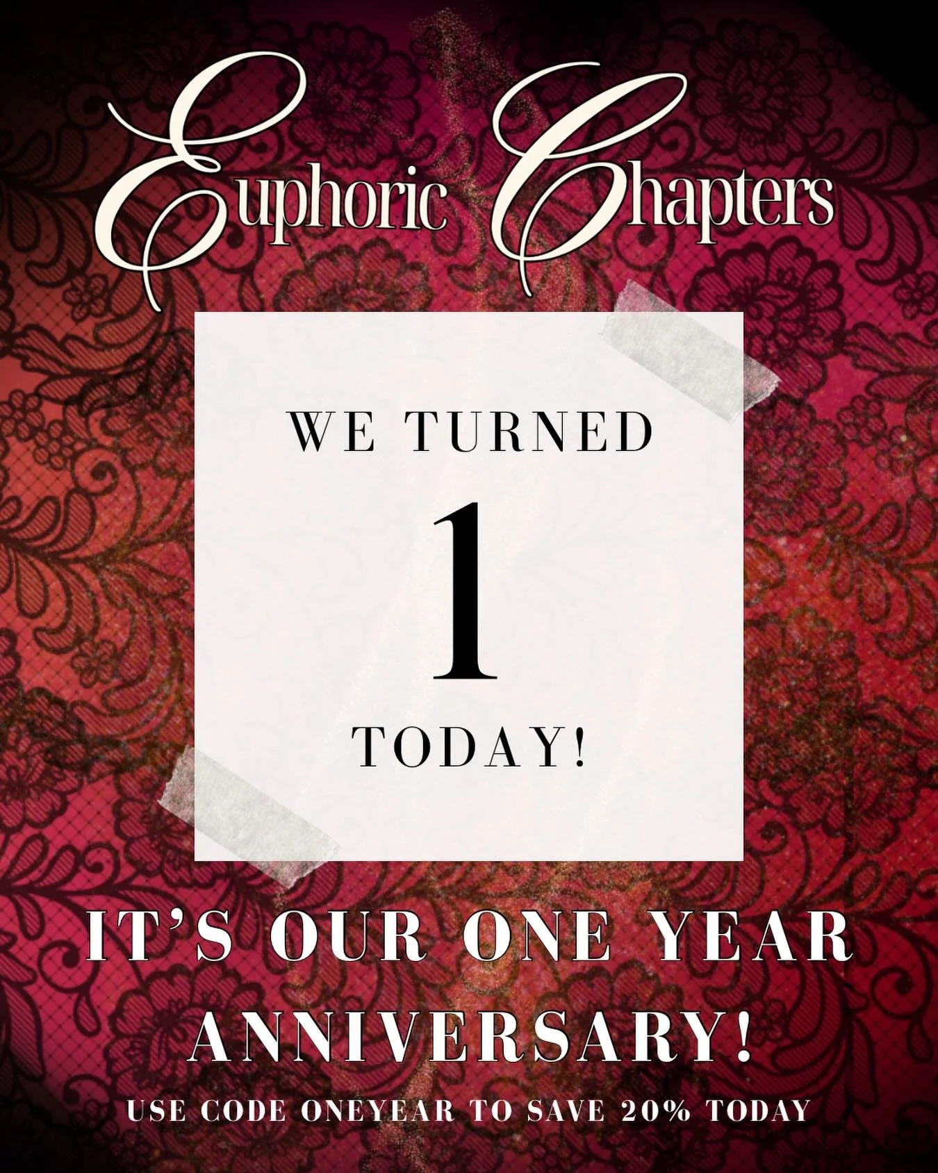 Euphoric Chapters turned 1 today 🥳✨

I can&rsquo;t believe it&rsquo;s been one whole trip around the sun. So much has changed and I&rsquo;ve learned so much along the way. It&rsquo;s hasn&rsquo;t been easy and there&rsquo;s been days I wanted to giv