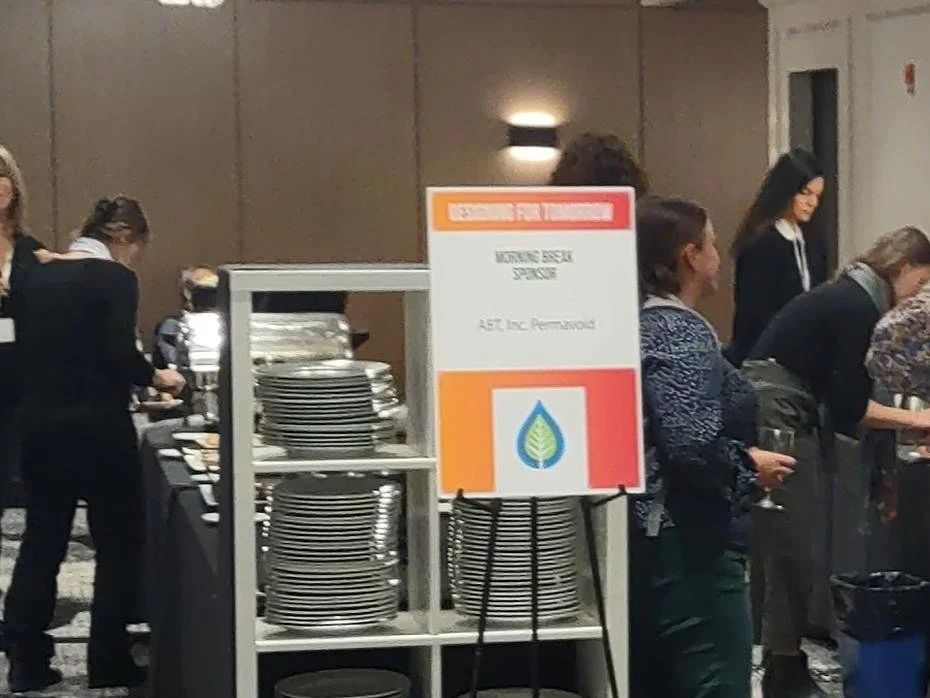 sponsorship signage example at a meal