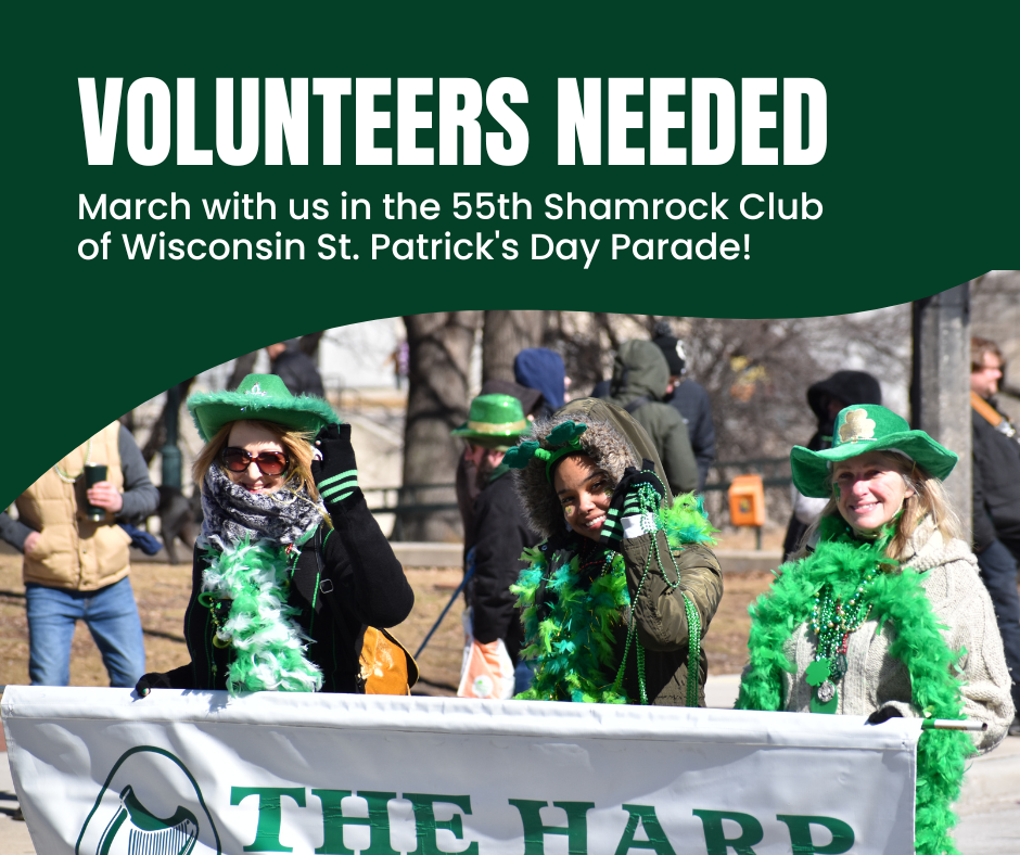 VOLUNTEER AT THE 2023 ST. PATRICK'S DAY PARADE