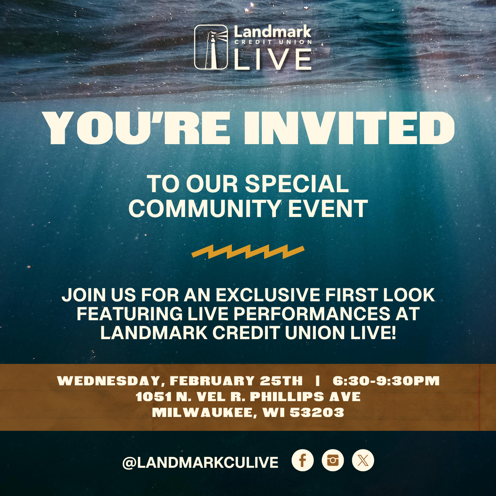 Landmark Credit Union Live Community Event