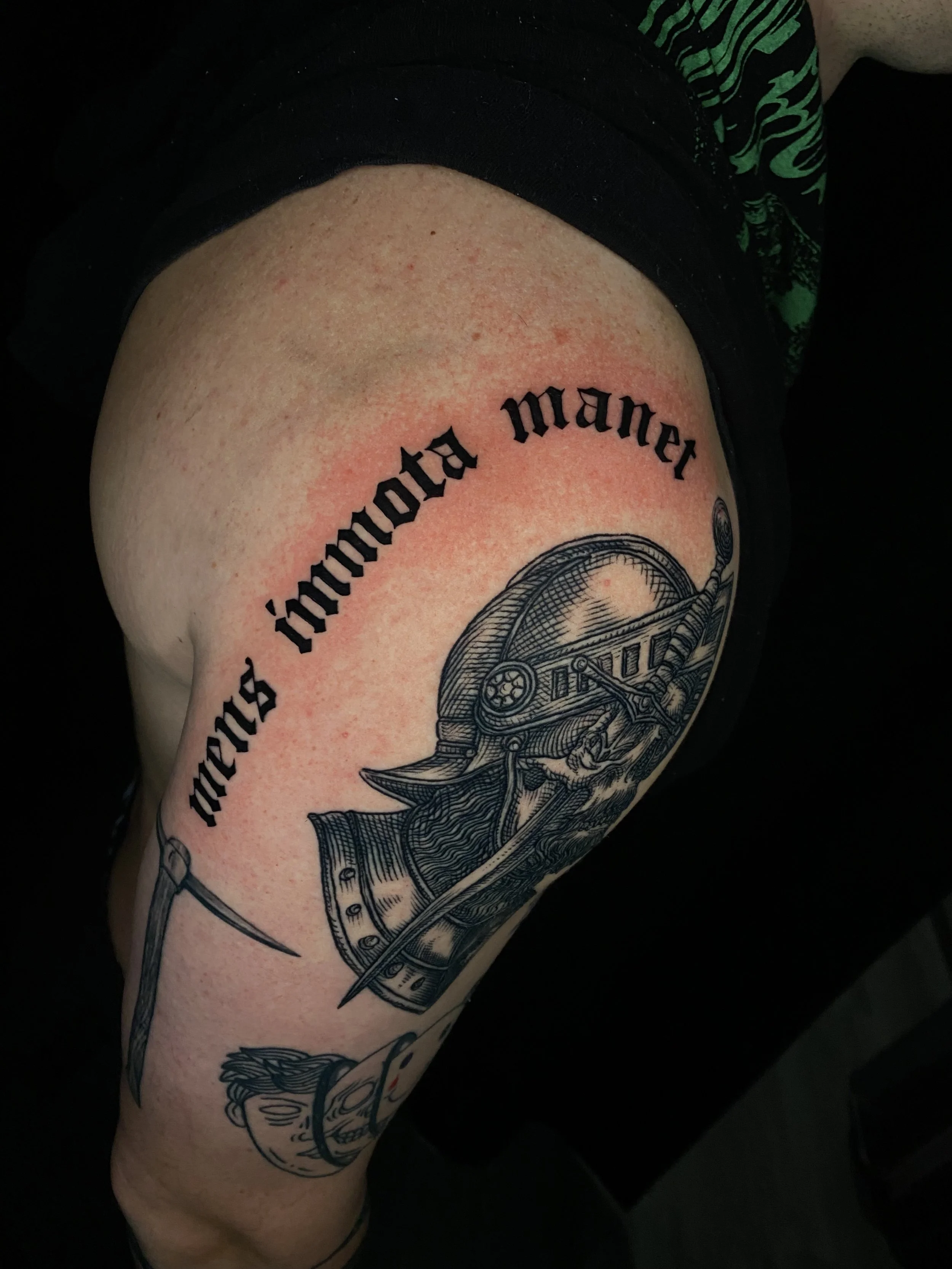 old english lettering tattoo