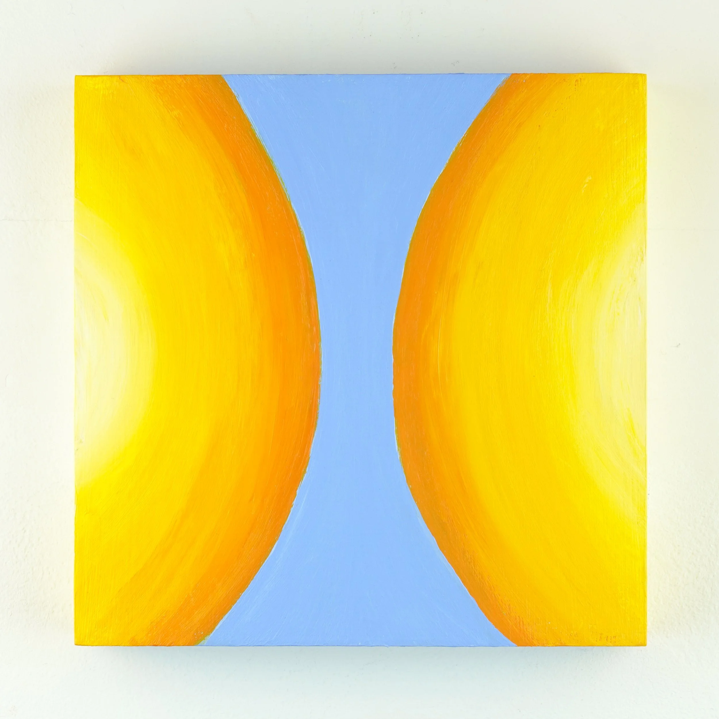 #3: Differentiation (from "Evolution"), 2026, acrylic on wood, 8 x 8 inches