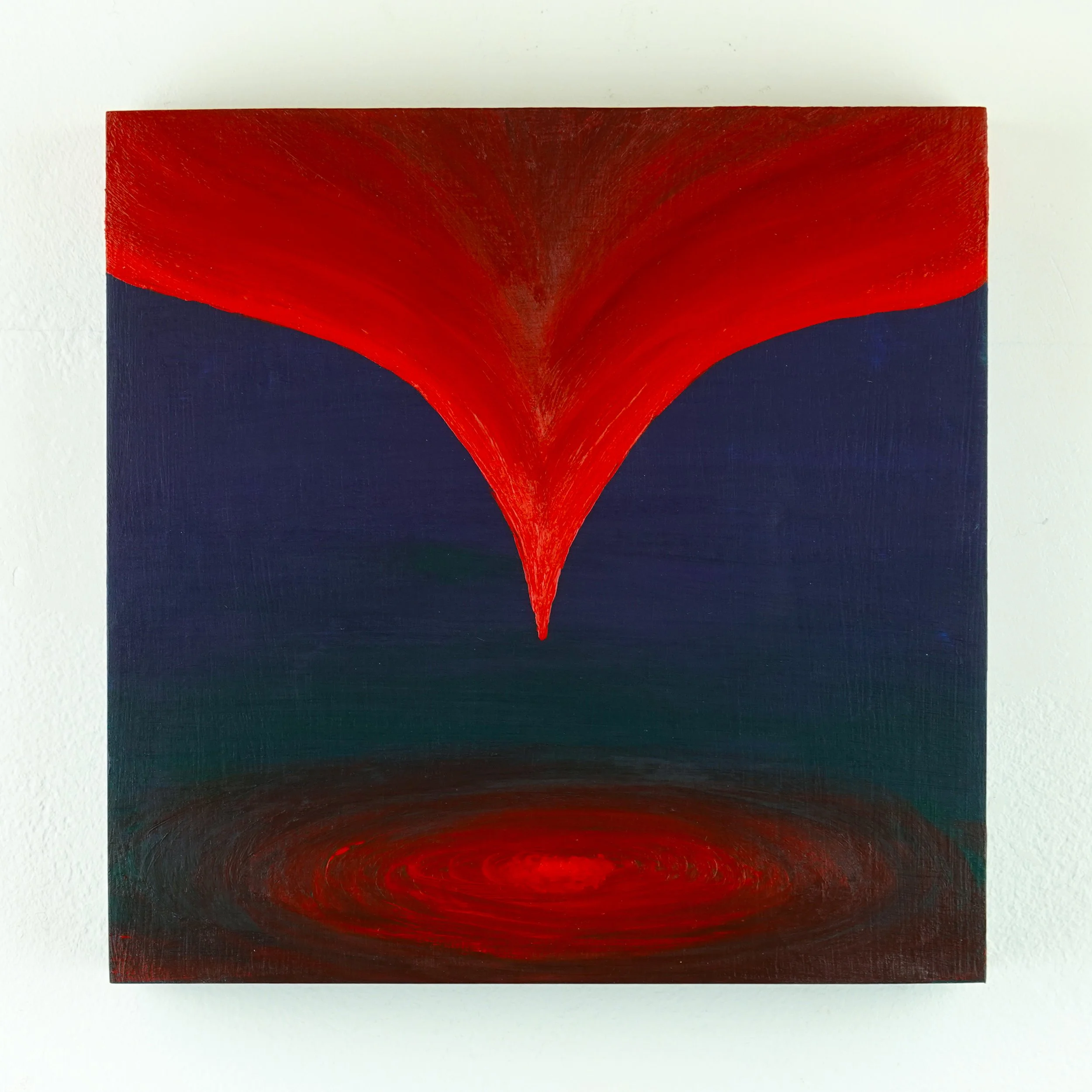 #8: Excavation (from "Evolution"), 2026, acrylic on wood, 8 x 8 inches