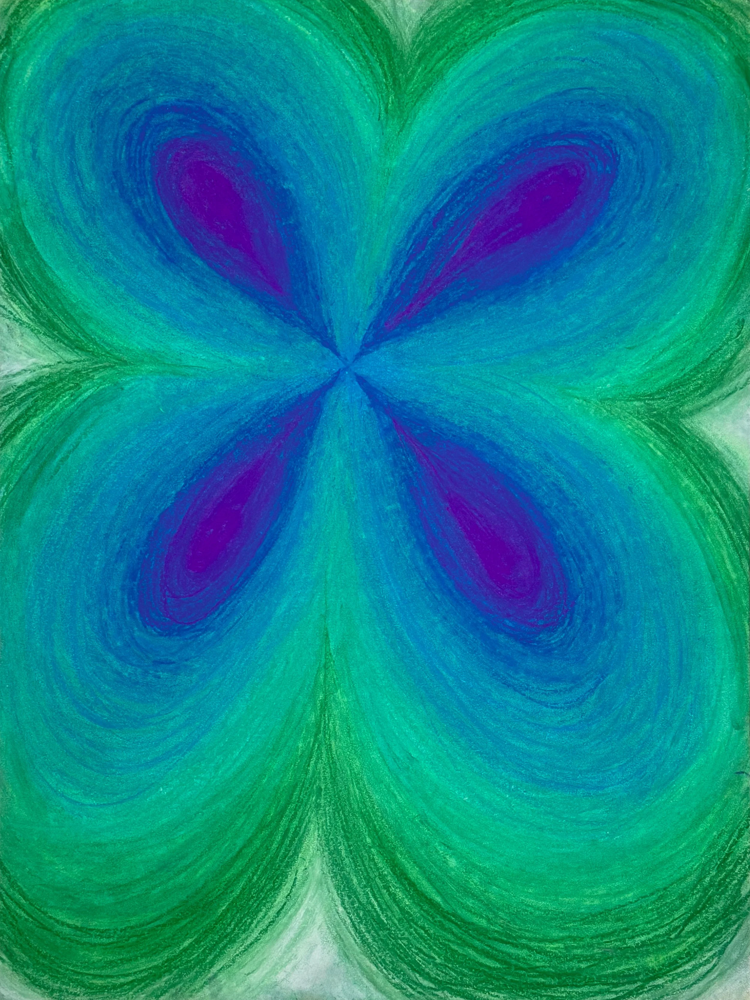 Quadro (from "Group Dynamics"), 2025, chalk pastel on paper, 24 x 18 inches