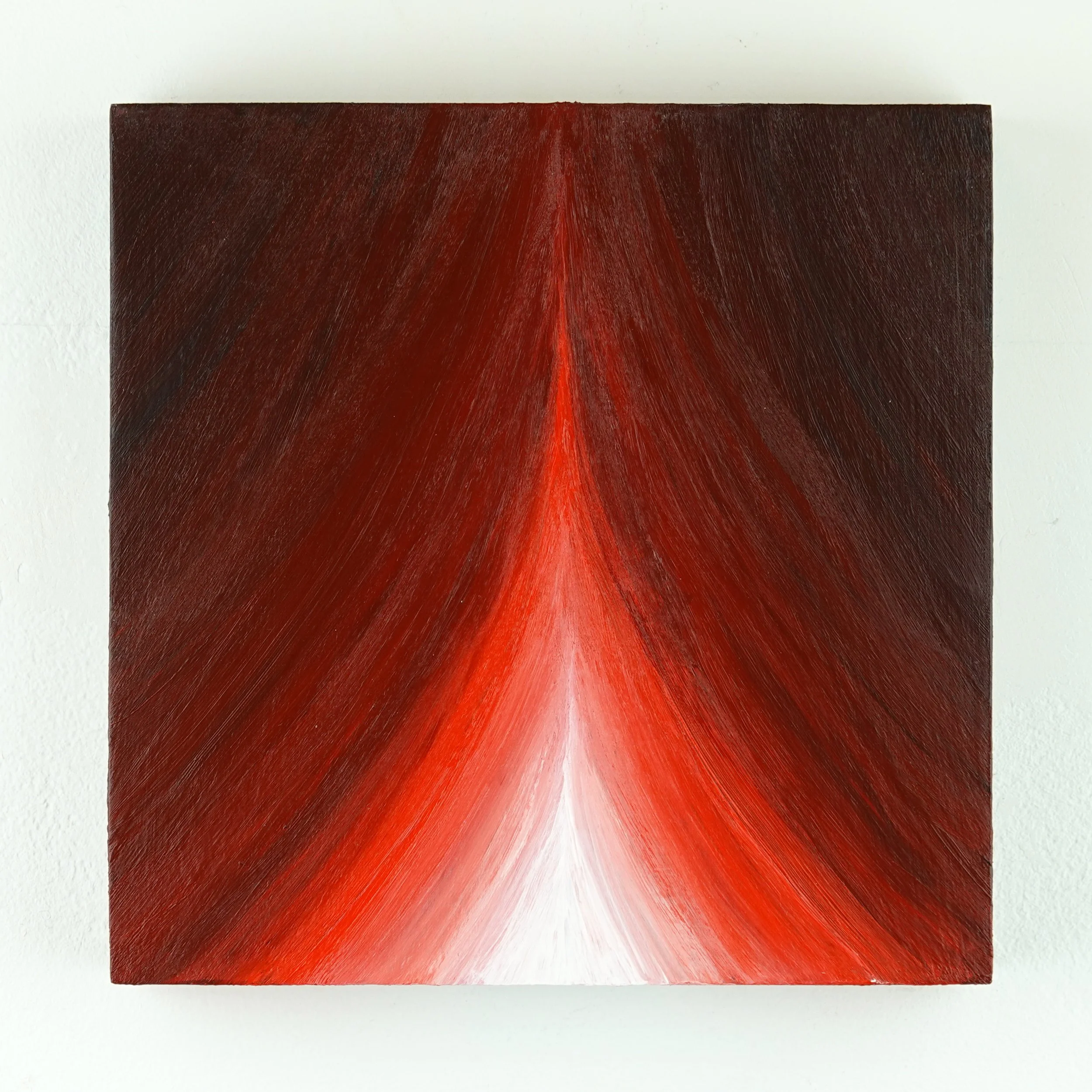 #1: Initiation (from "Evolution"), 2026, acrylic on wood, 8 x 8 inches
