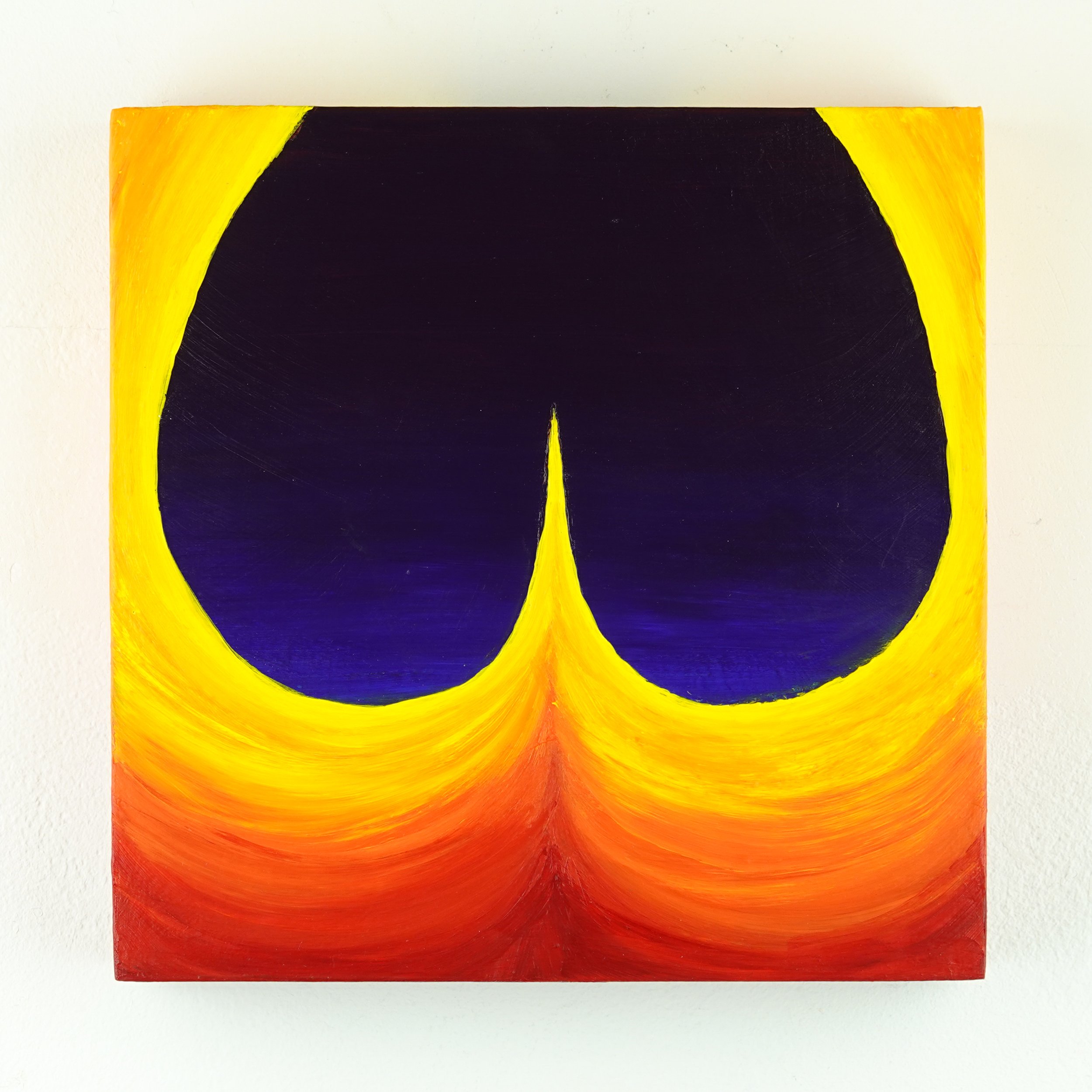 #9: Exploration (from "Evolution"), 2026, acrylic on wood, 8 x 8 inches