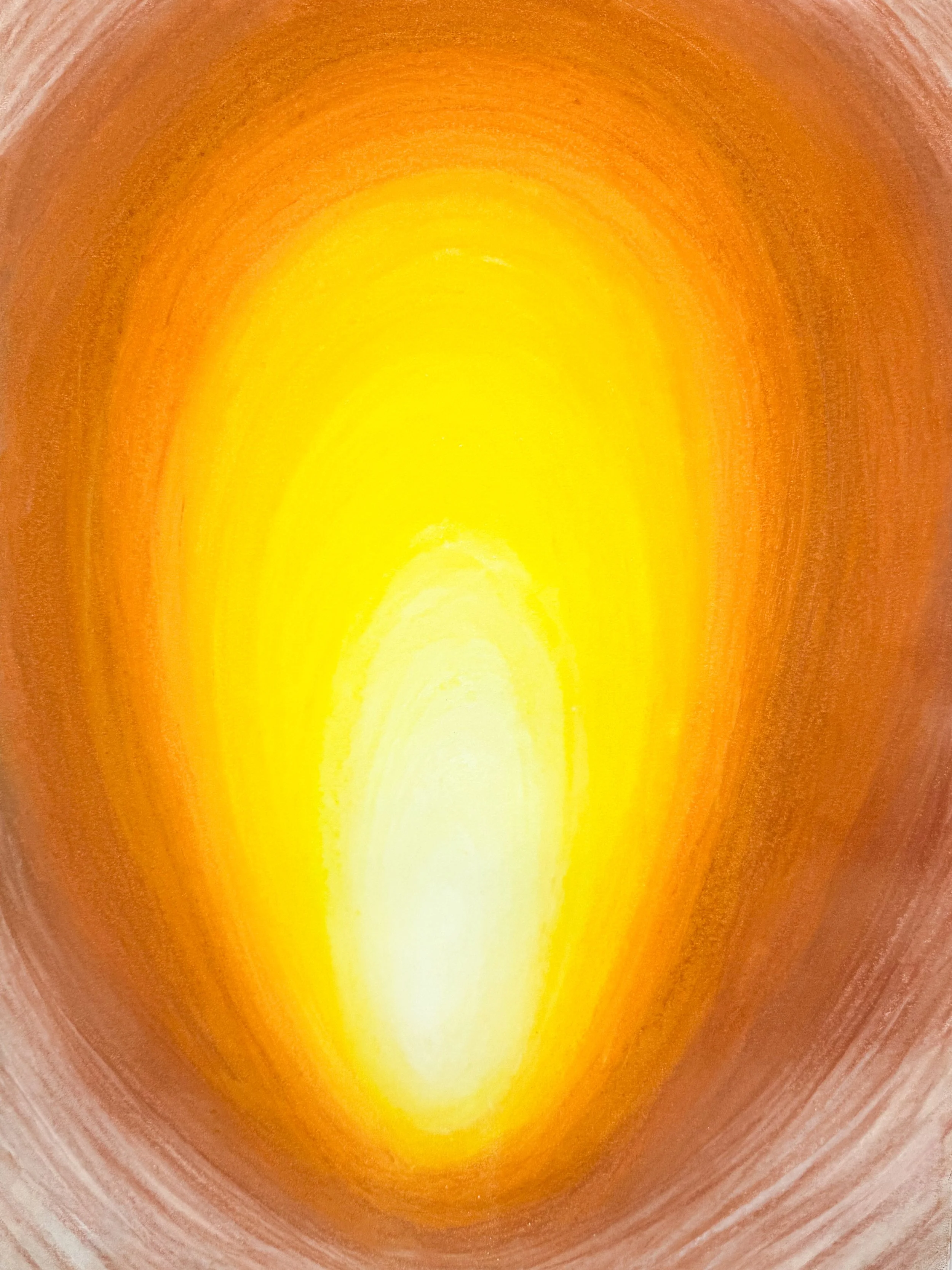 Solo (from "Group Dynamics"), 2025, chalk pastel on paper, 24 x 18 inches