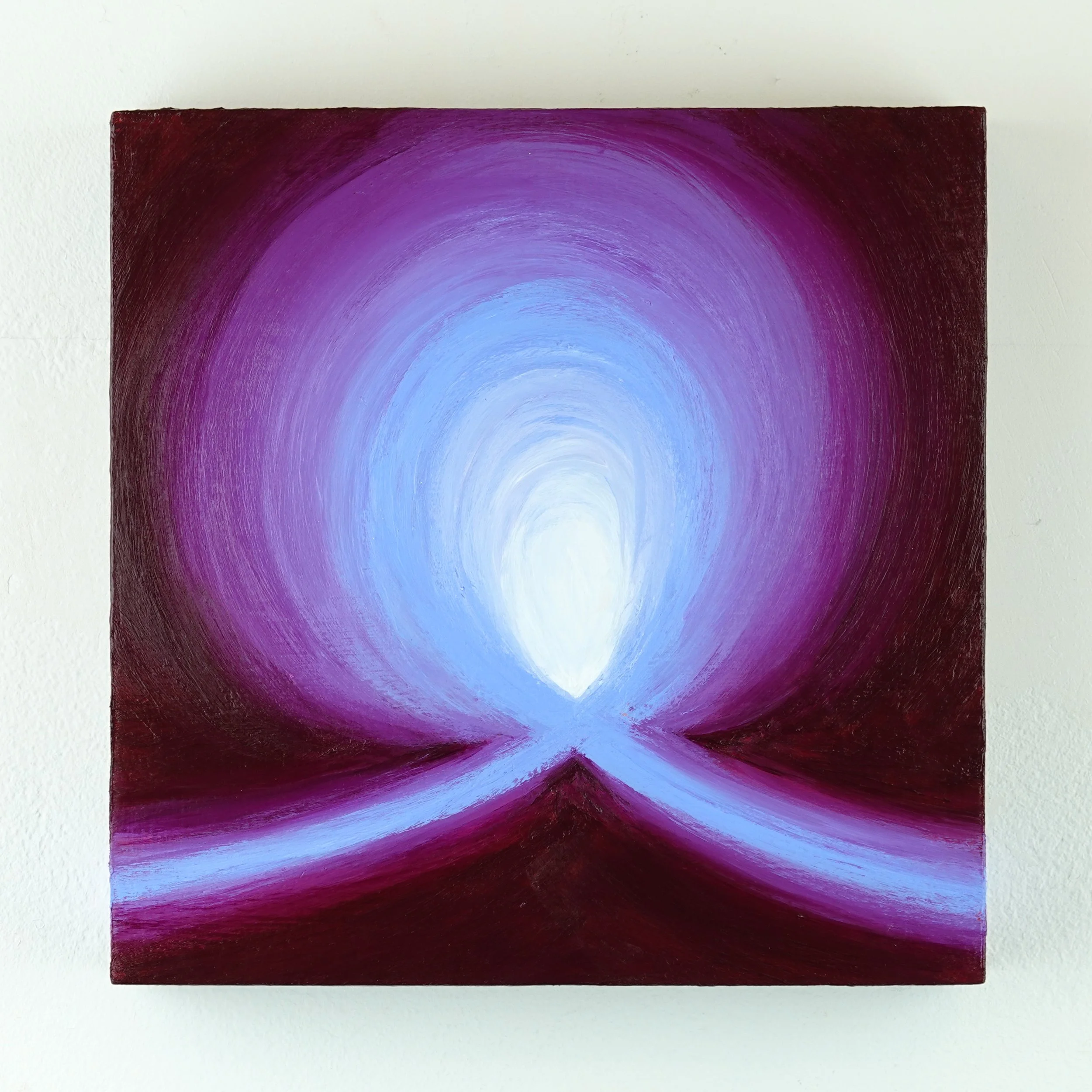 #7: Mediation (from "Evolution"), 2026, acrylic on wood, 8 x 8 inches