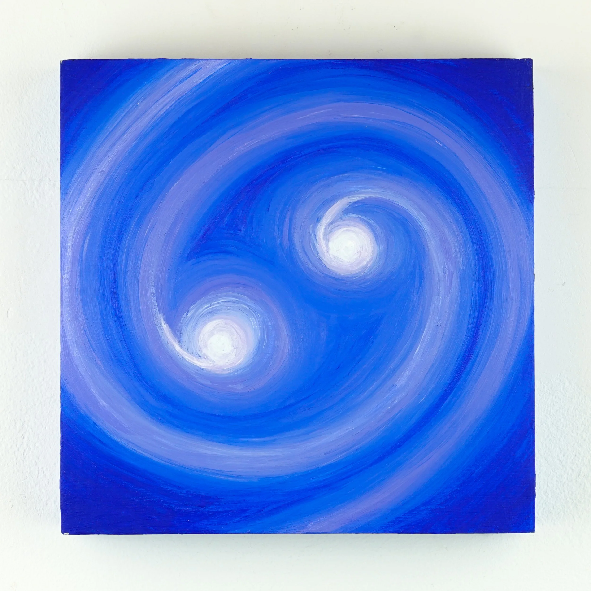 #4: Protection (from "Evolution"), 2026, acrylic on wood, 8 x 8 inches