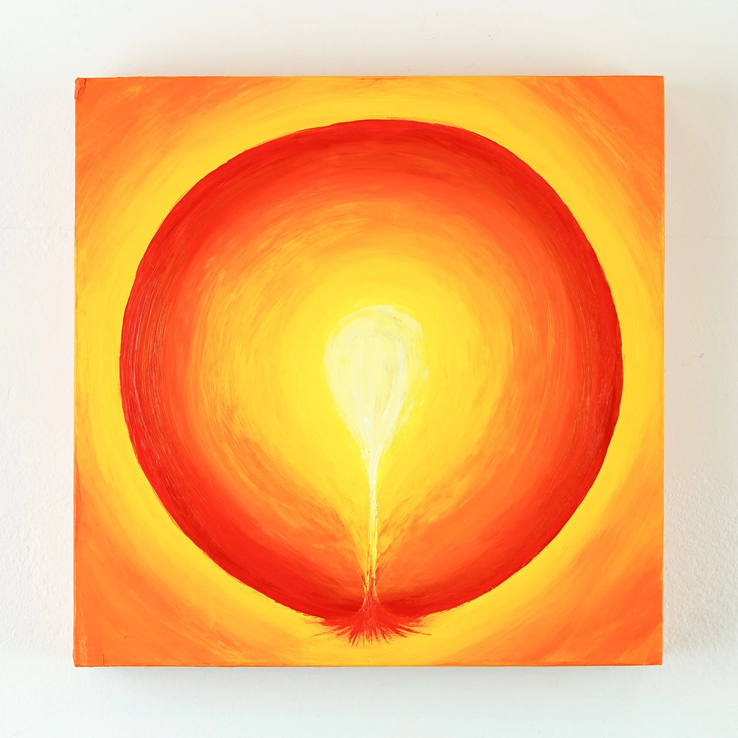 #5: Expression (from "Evolution"), 2026, acrylic on wood, 8 x 8 inches
