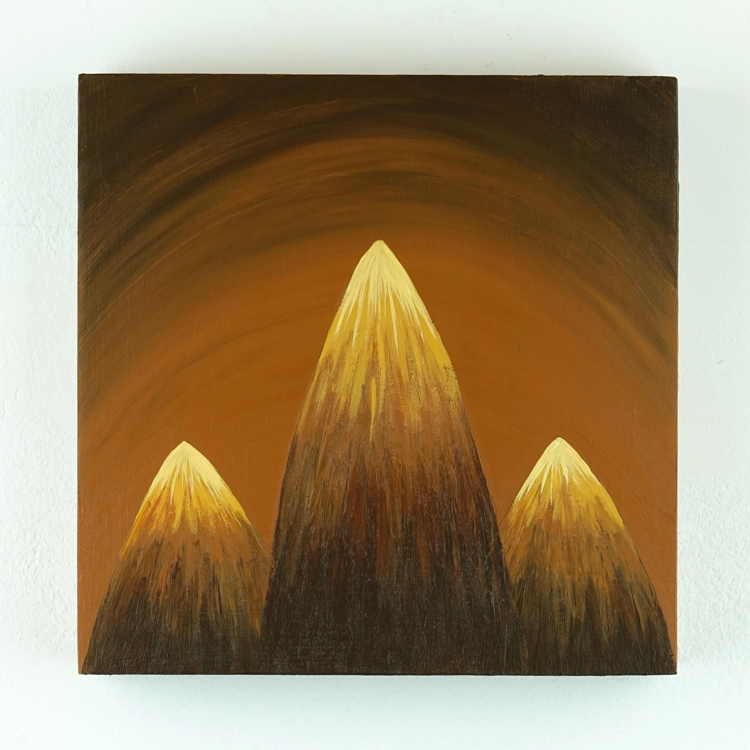 #10: Perseverance (from "Evolution"), 2026, acrylic on wood, 8 x 8 inches
