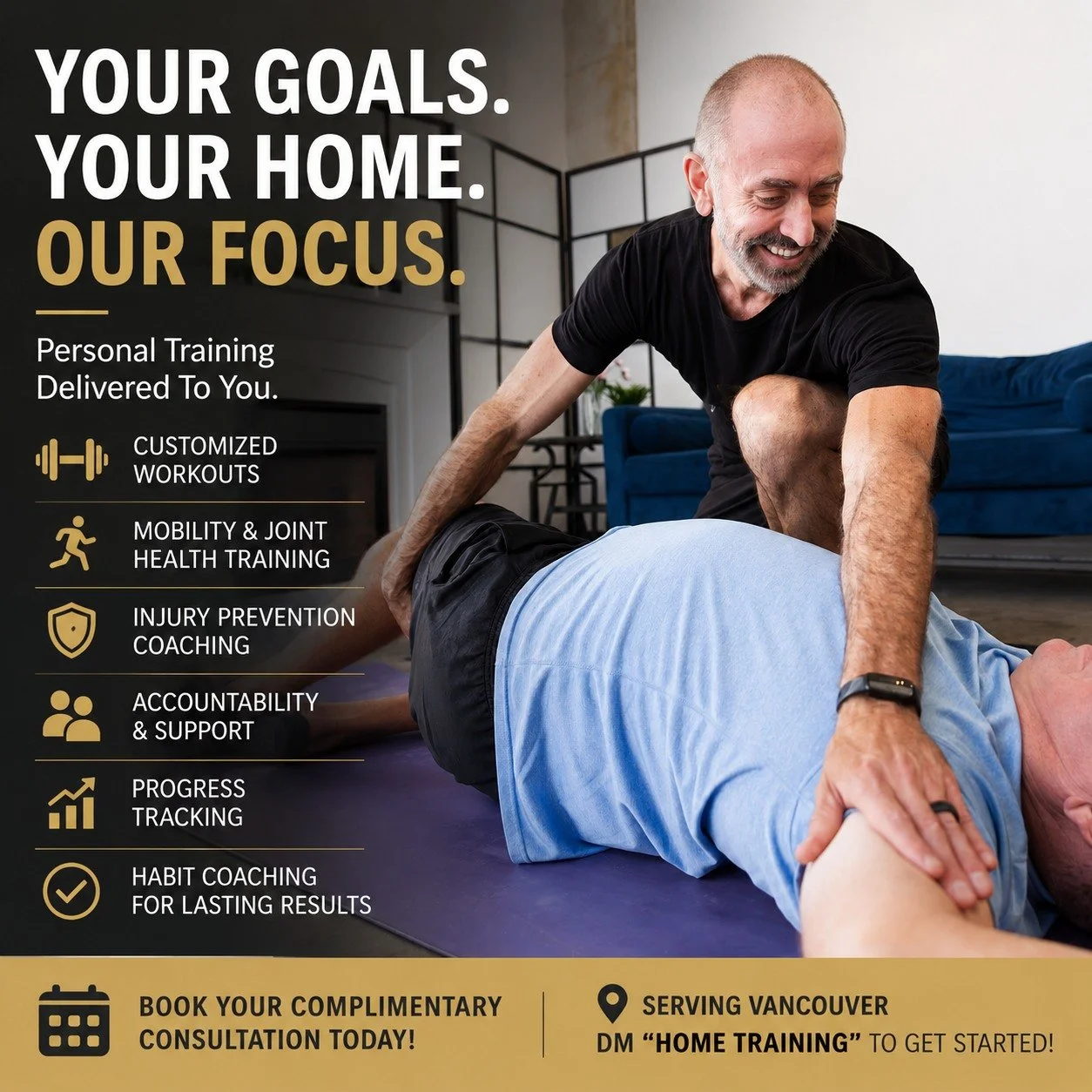 Too busy for the gym? You're not alone.

Between work, family, commuting, and everyday responsibilities, finding time to prioritize your health can feel impossible.

That's why Noble Wellness offers in-home personal training. We come to you.

All you
