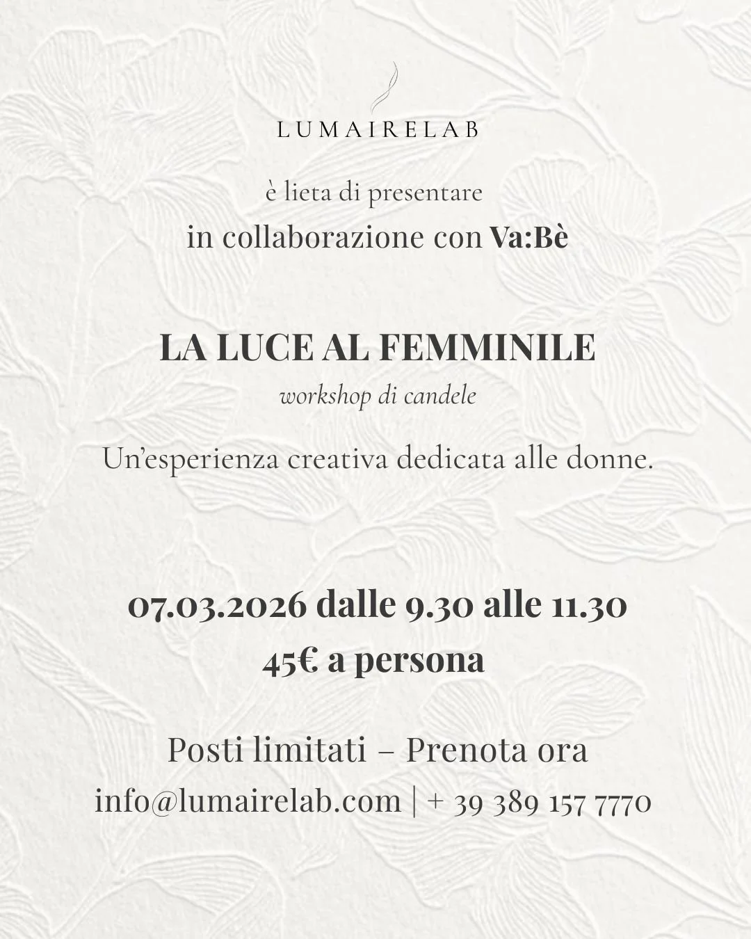 La luce al femminile