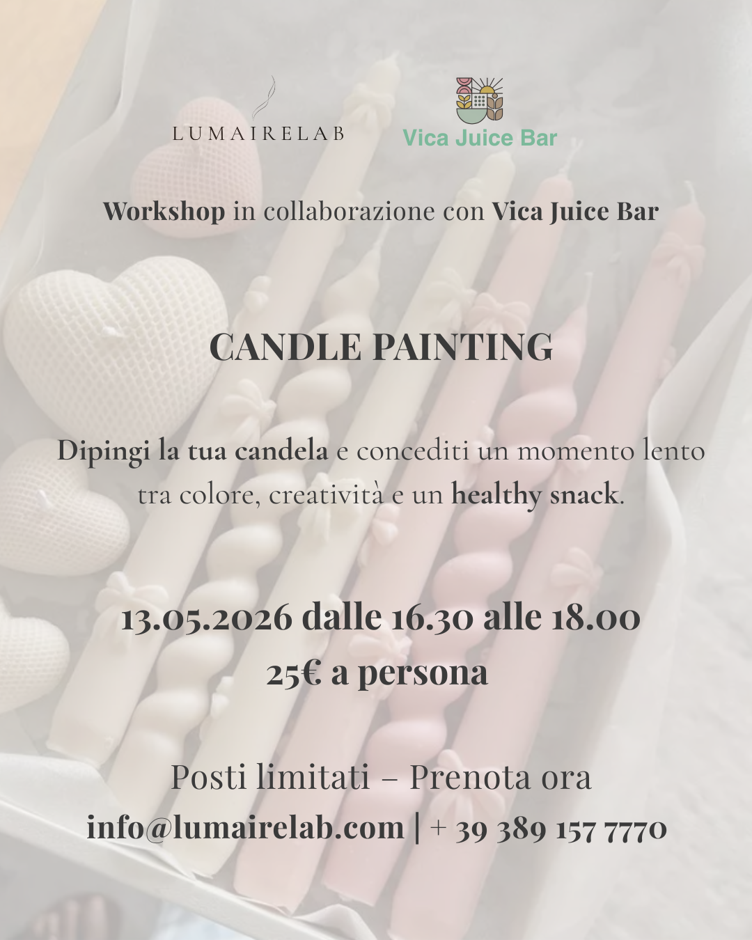 Candle Painting - Workshop 13 Maggio 2026