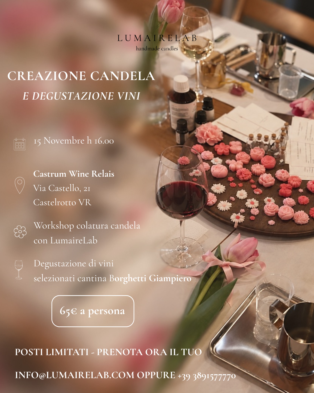 Creazione candela e degustazione - 15 Novembre 2026