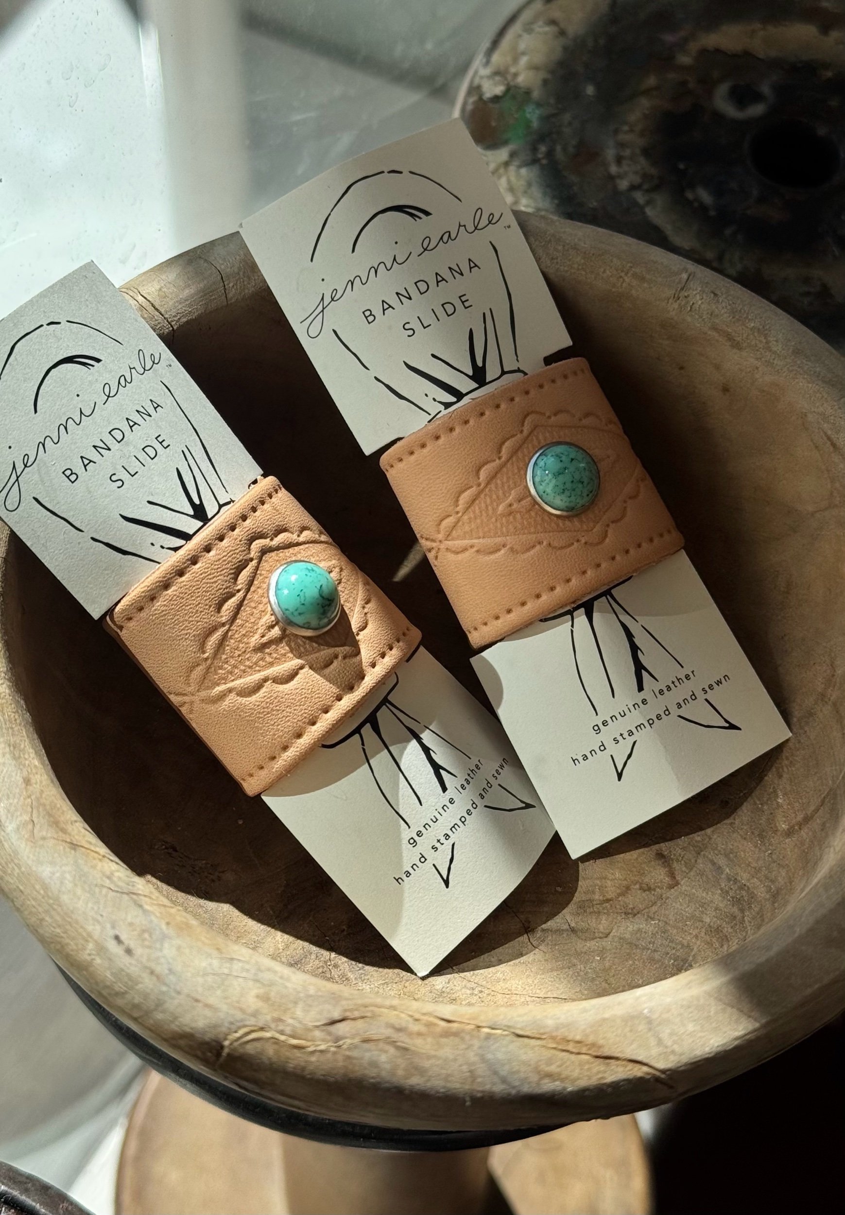 Leather Bandana Slide