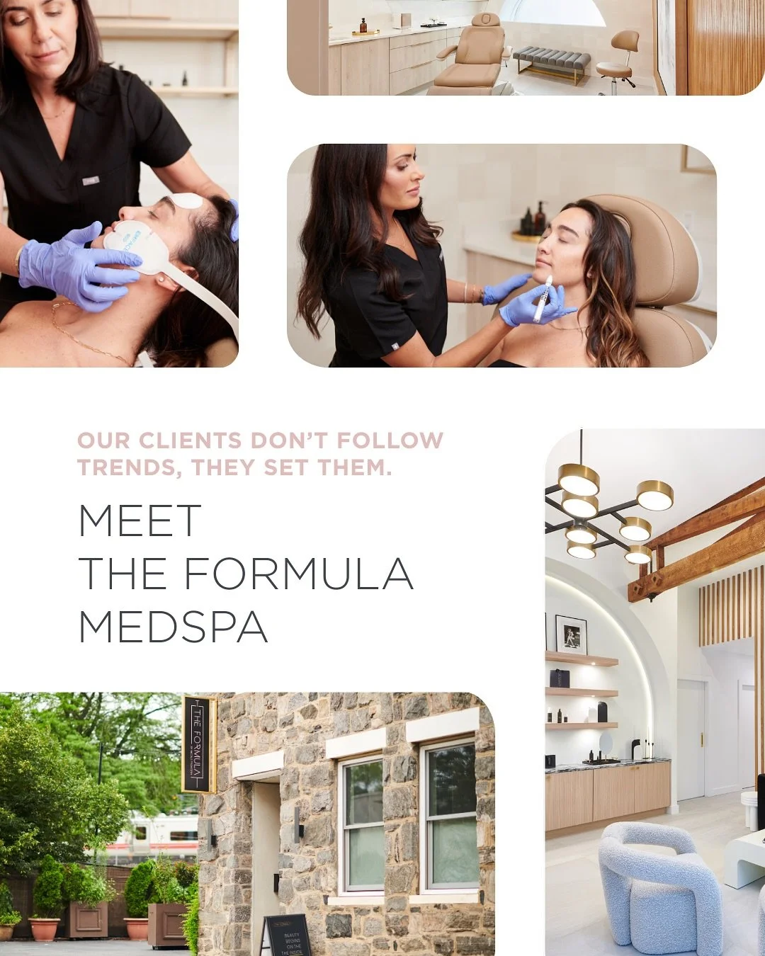 Our clients don&rsquo;t follow trends, they set them. Meet The Formula Medspa.

✨ When Nicole Frontera decided to open a second location over an hour away from her original spa, she wanted something new. A brand that felt fresh, modern, and independe