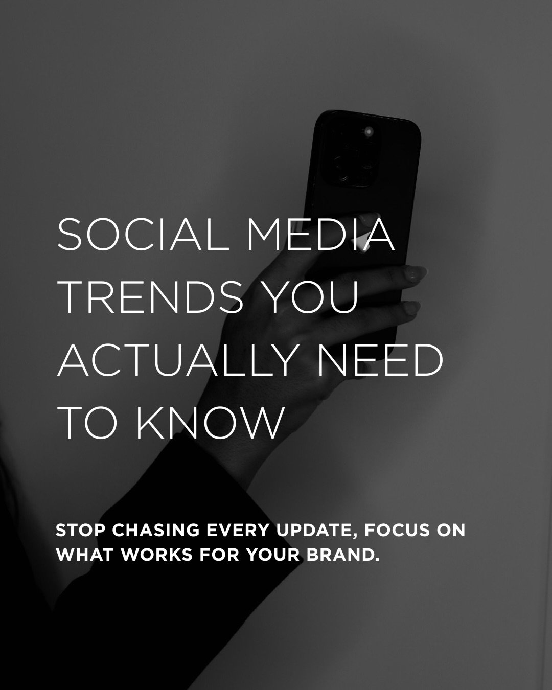 The internet loves trends, but here&rsquo;s the secret. You don&rsquo;t need them all. 🚫

The only trends worth following are the ones that feel authentic to you.

If a trend helps you teach something better, connect deeper, or show off your brand&r