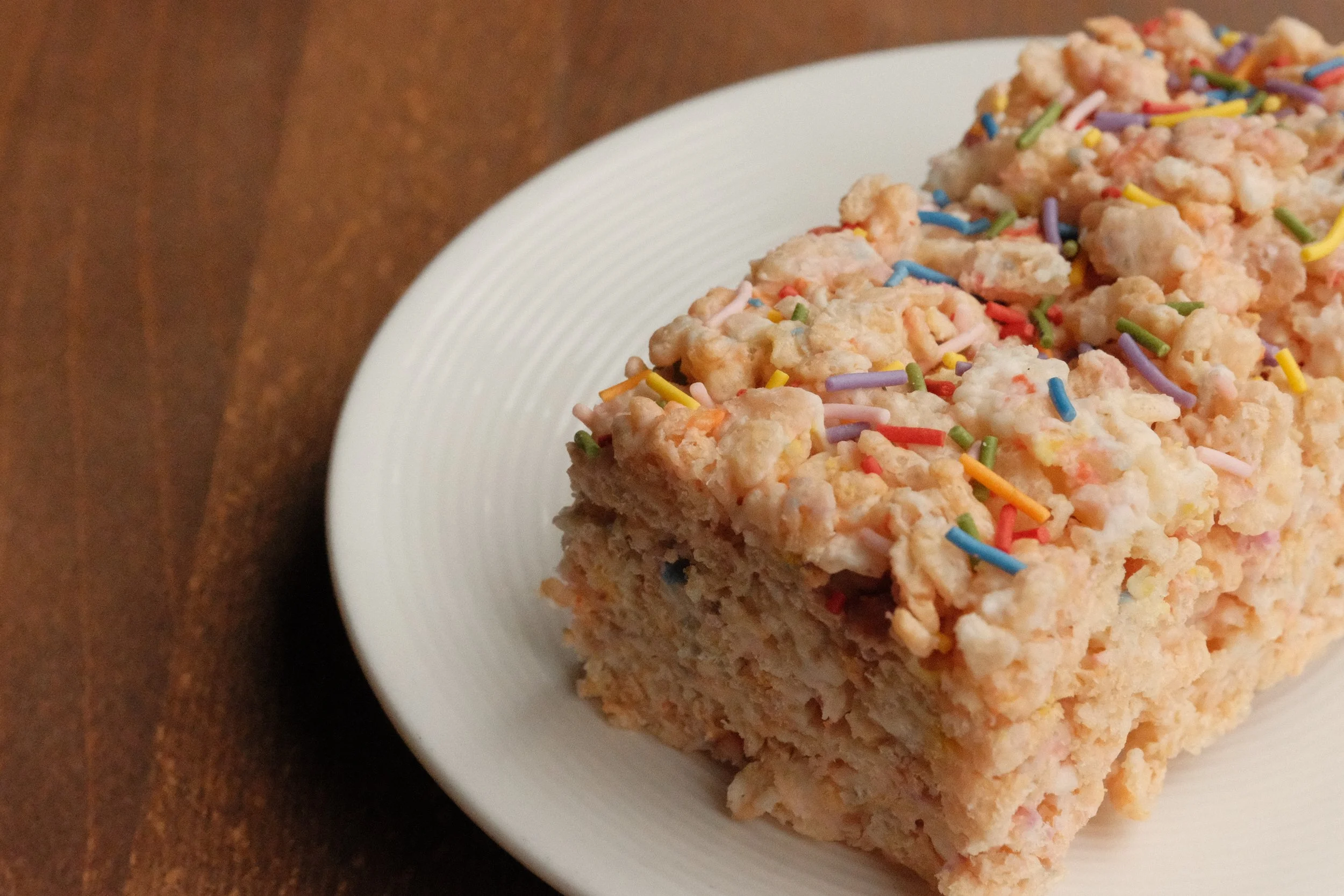 Rainbow Sprinkle Crispy Treat