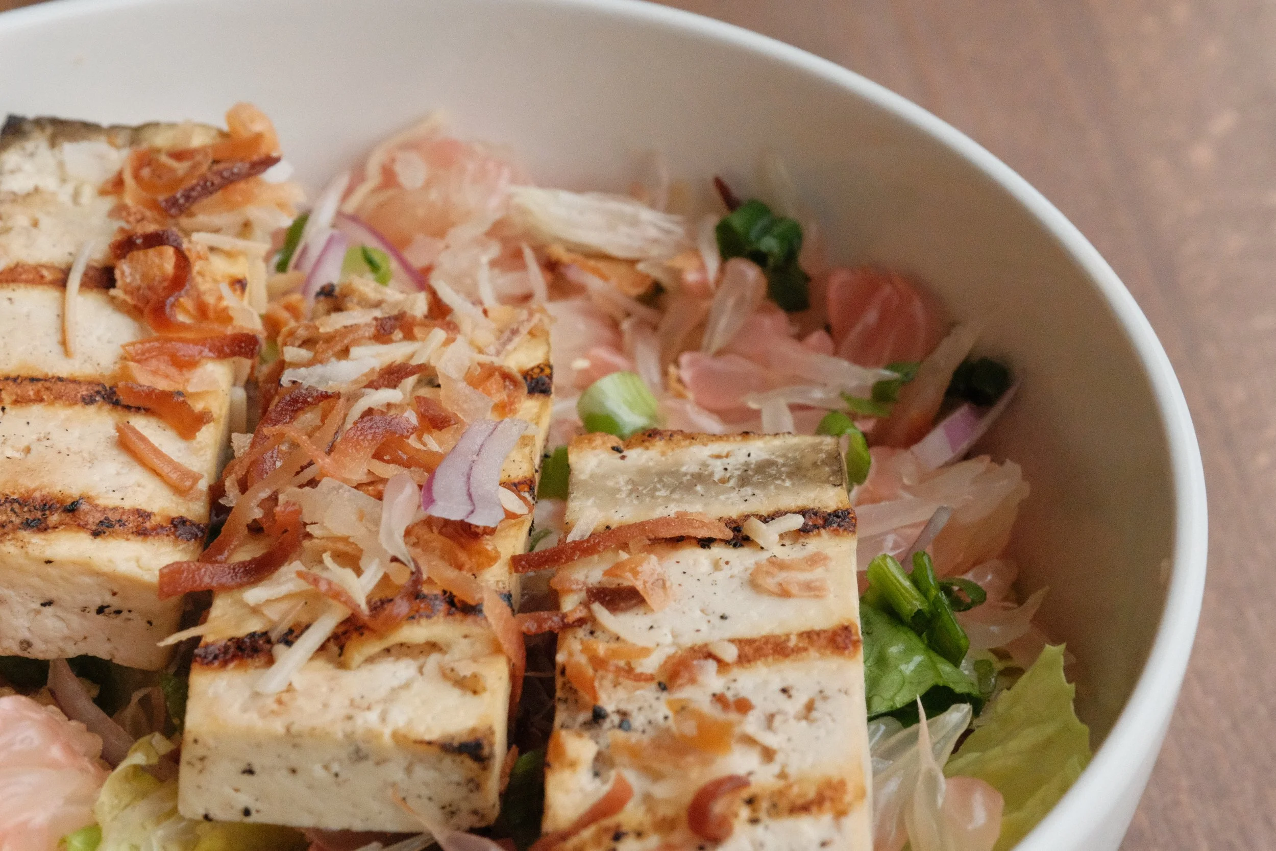 Pomelo Salad with Grilled Tofu