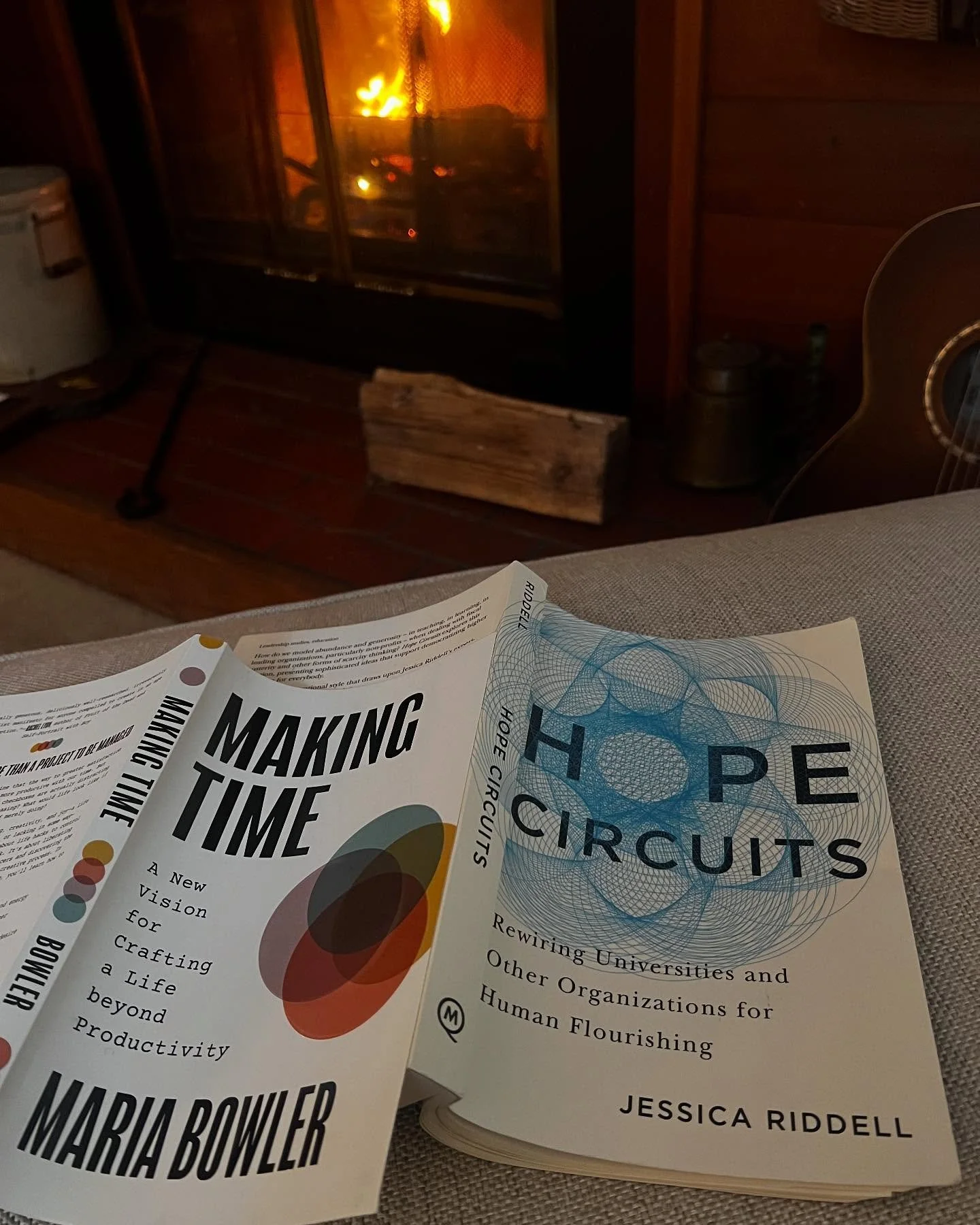 These two books sing together! @drjessicariddell offers critical hope for higher ed&mdash;a transformative perspective that centers human flourishing. @mariaevbowler challenges me to envision higher ed *not* centered on productivity. I love being ins