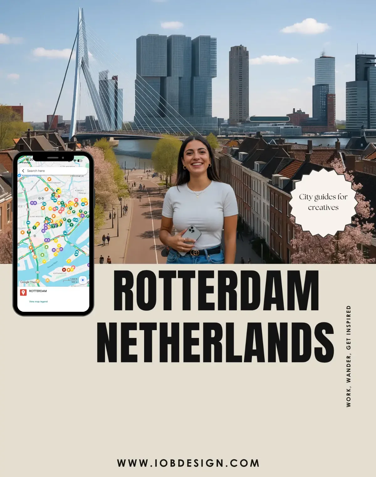 Rotterdam City Map for Creatives | Digital Map & Travel Tips