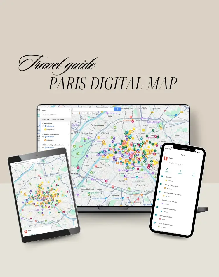Paris Digital Travel Map – iOb Design.webp