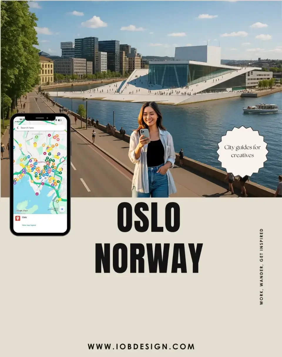 Oslo City Map for Creatives | Digital Map & Travel Tips