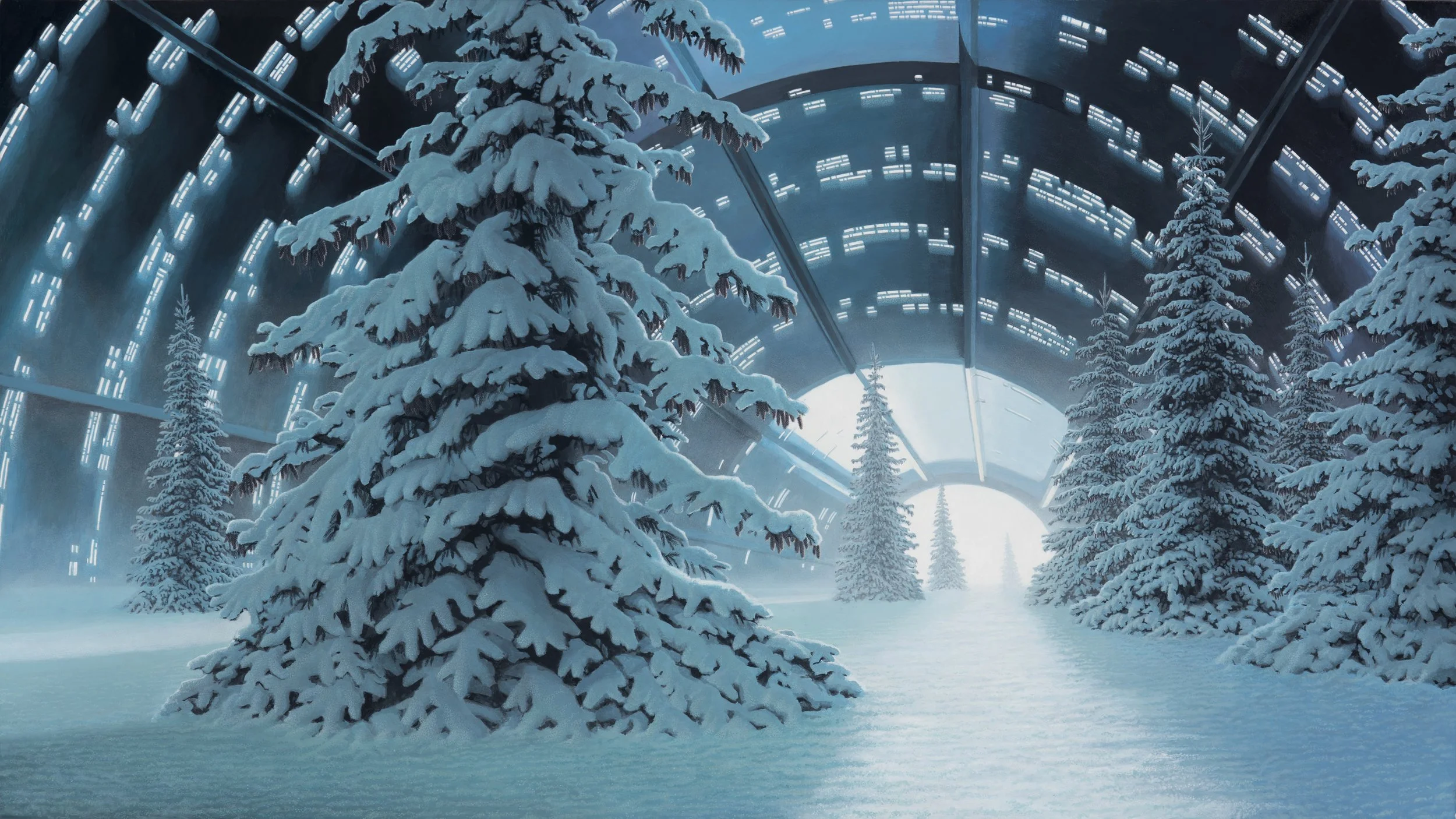 The North Room (wip), acrylic on hardboard