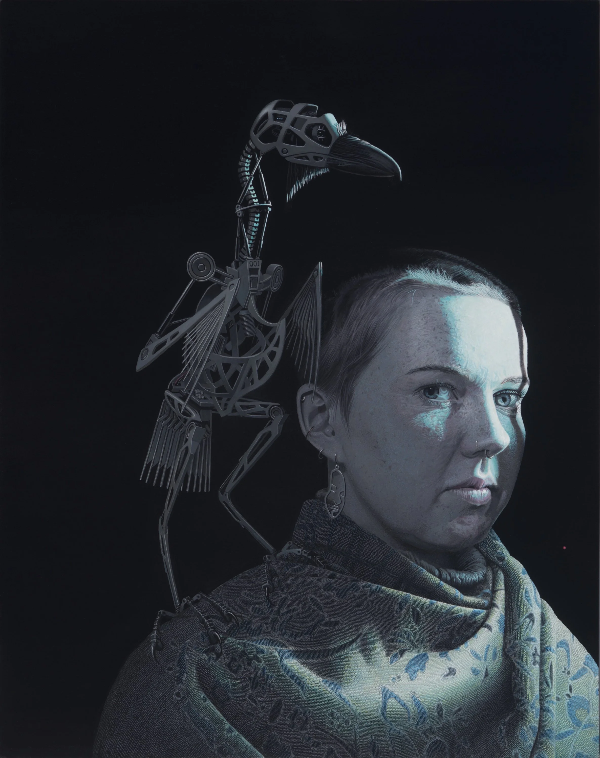 Shimmer and Syd, acrylic on hardboard, 20 x 16"