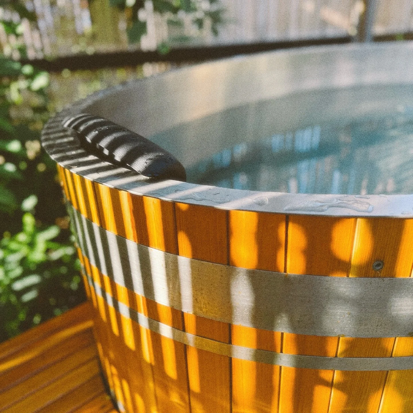 Our cold plunge runs at a relaxing 8 degrees, offering the ideal refresh between the sauna sessions.