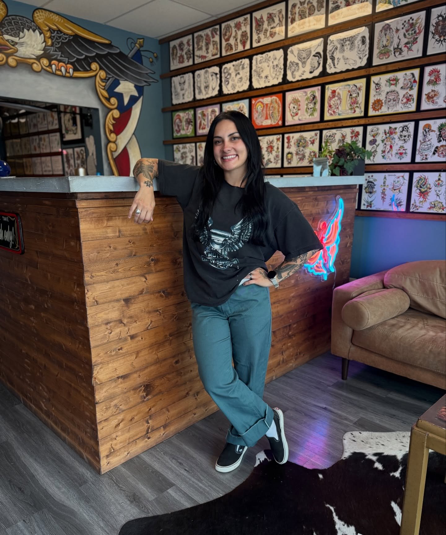 Welcome Tori 🫶 We&rsquo;re so lucky to have her good energy in the shop! She&rsquo;s been around helping with social media and events, and now you can catch her in the shop welcoming you in and getting you set up with our artists EVERY WEEK 😁

#Ced