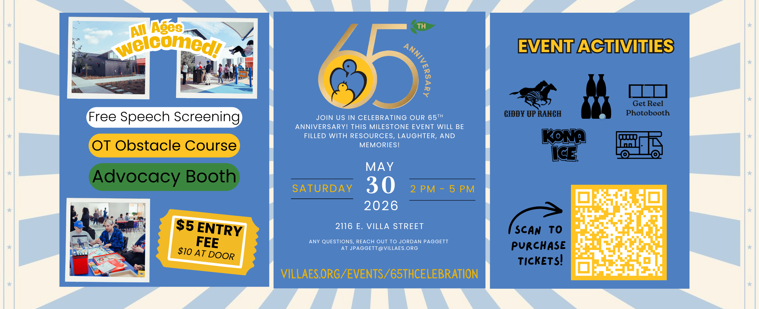 65th celebration postcard