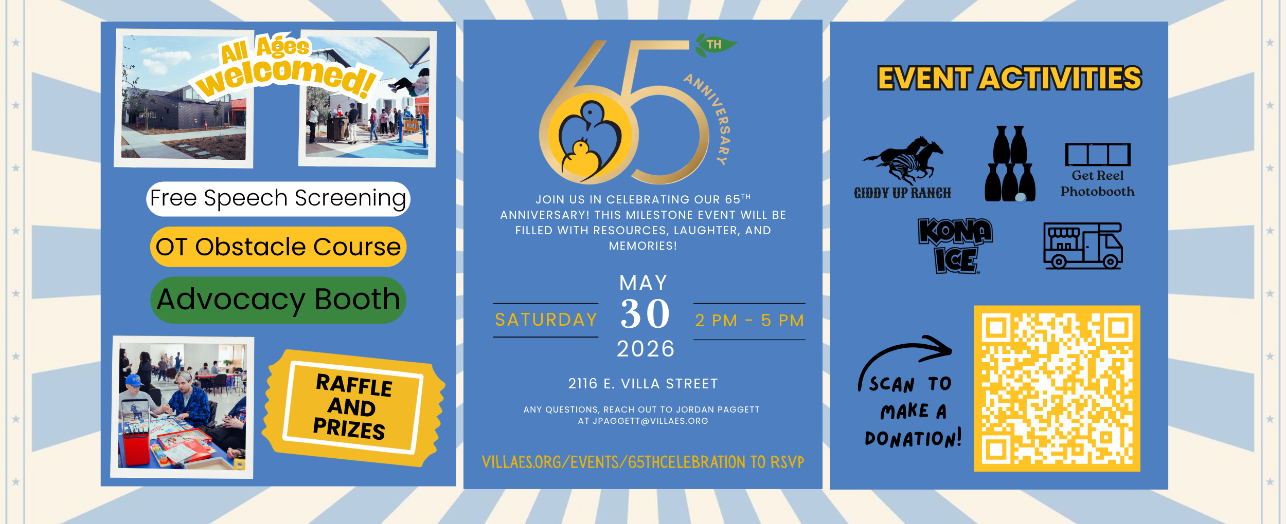 65th celebration postcard