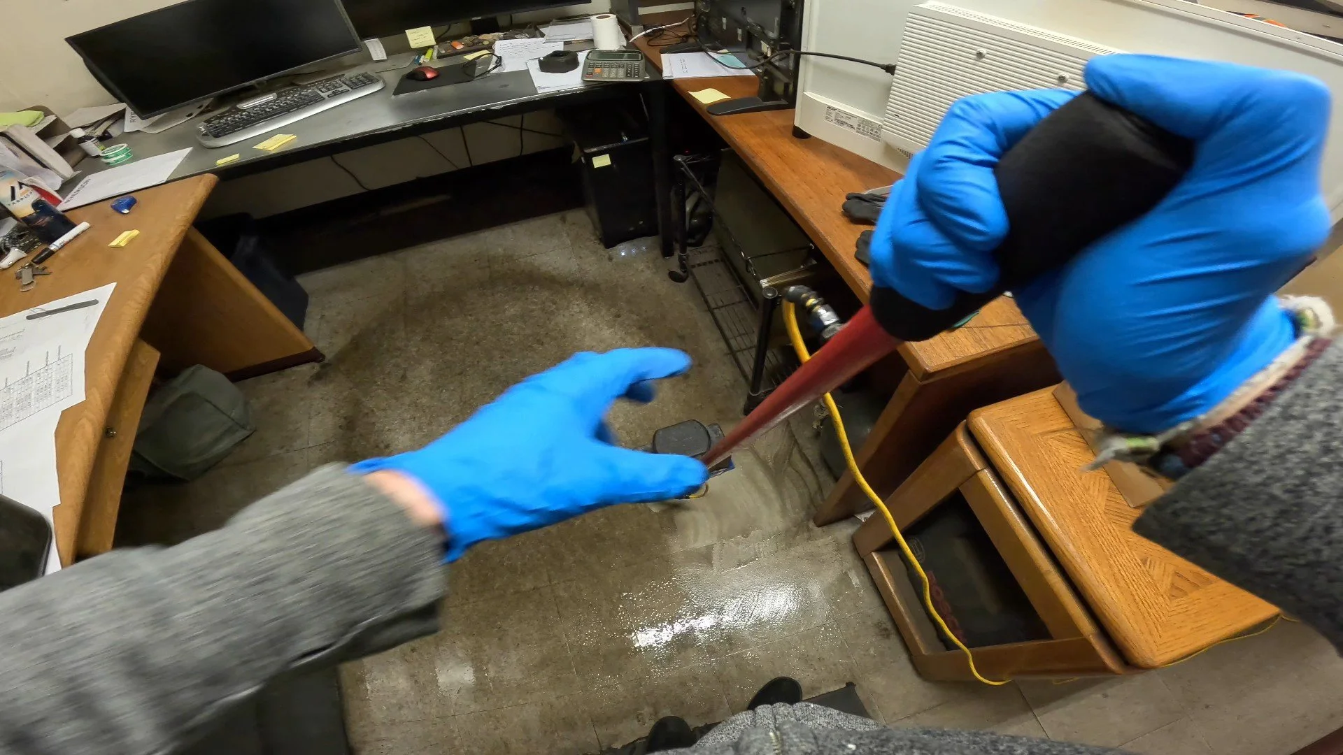 Erasing years of grime from a field office floor - New Video!