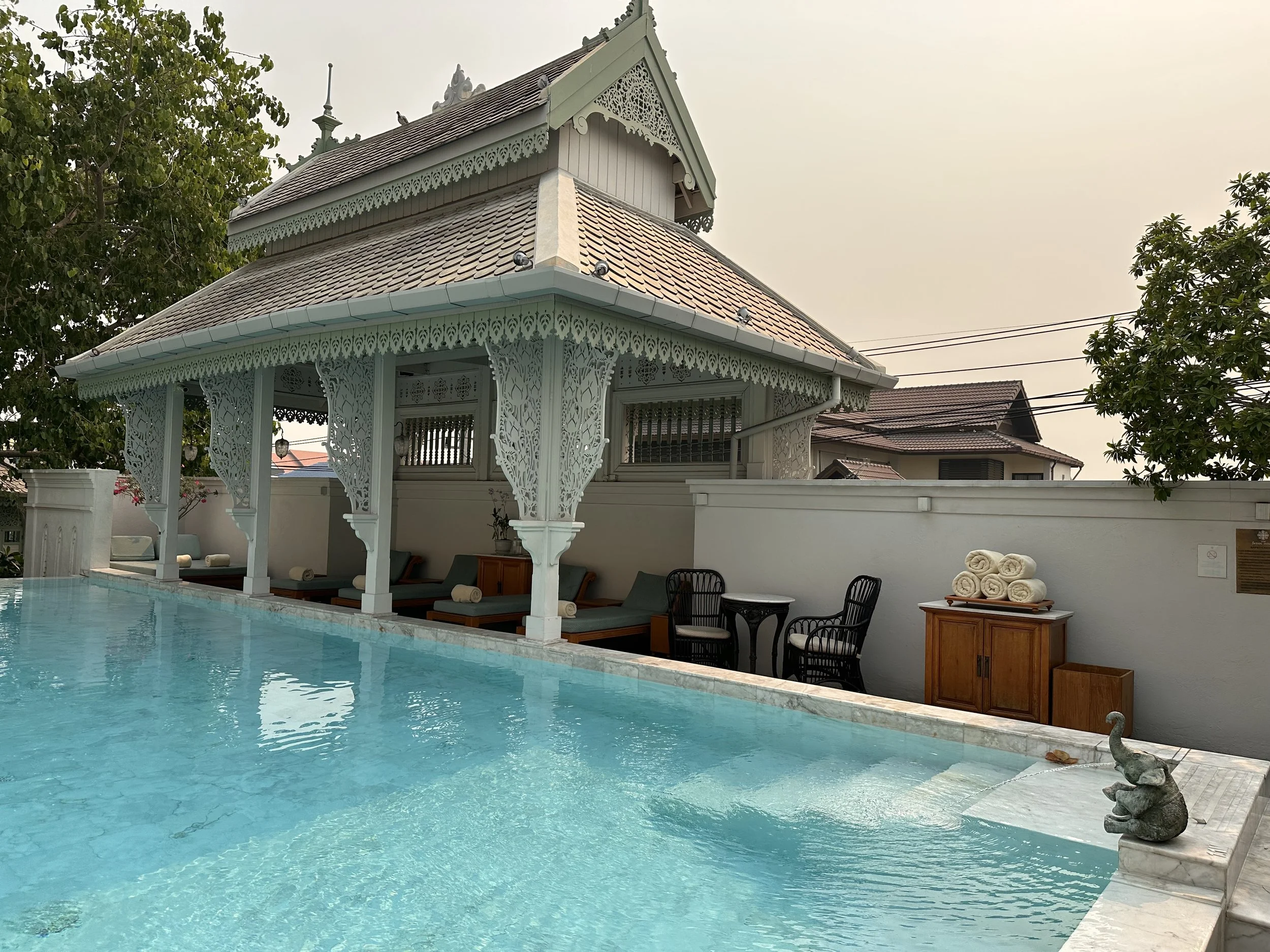 Pool on Roof of Inside House