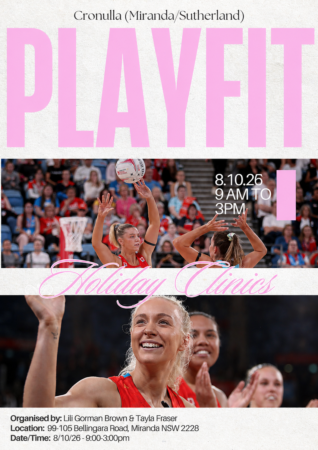 School Holiday Clinic (Miranda - Cronulla)