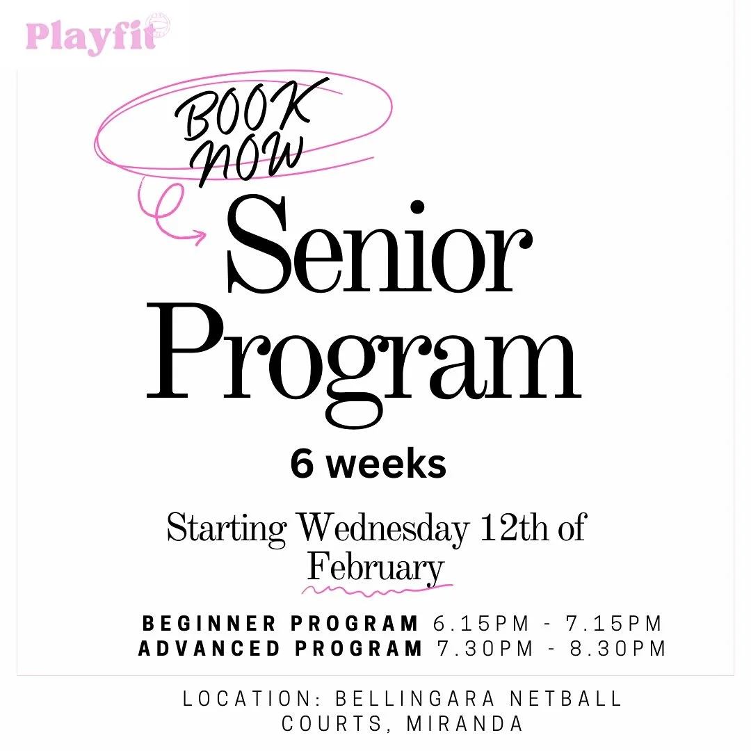 Join our Senior Program. A Six-week progression model aimed for players looking for an early pre-season start. This program offers both entry level (beginner) and experienced (advanced) players the opportunity to be game fit for this coming season.

