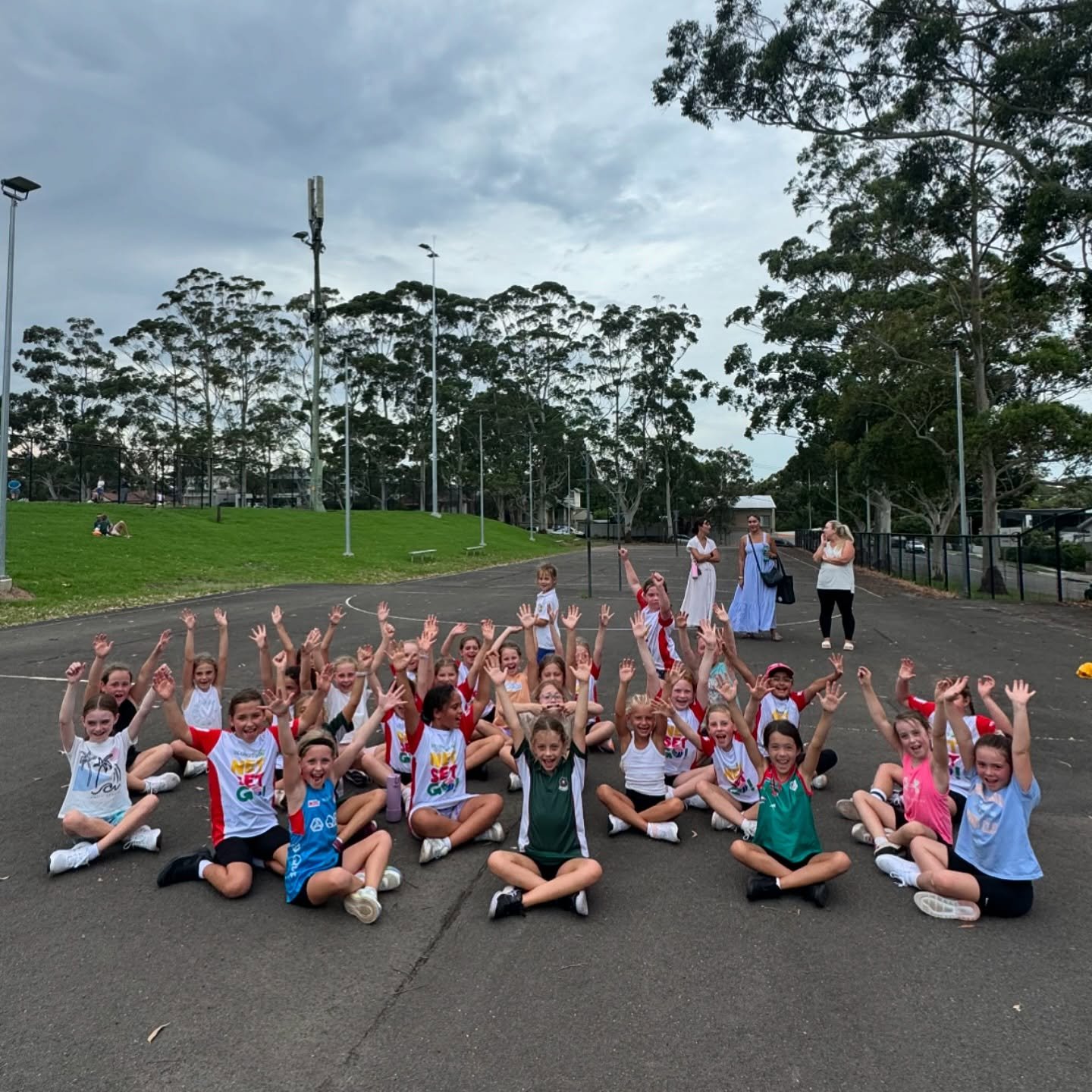 Gymea under 8/9s skills clinic @gymeanetballclub 

Thanks for such a fun afternoon 🤩