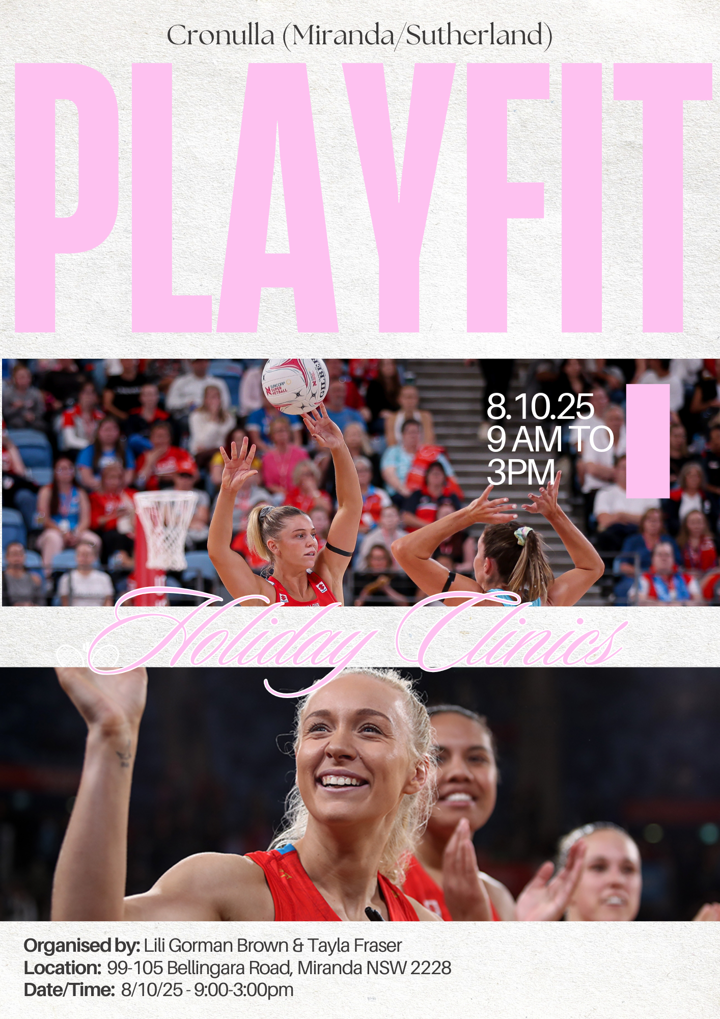 Netball Clinic - Miranda — Playfit